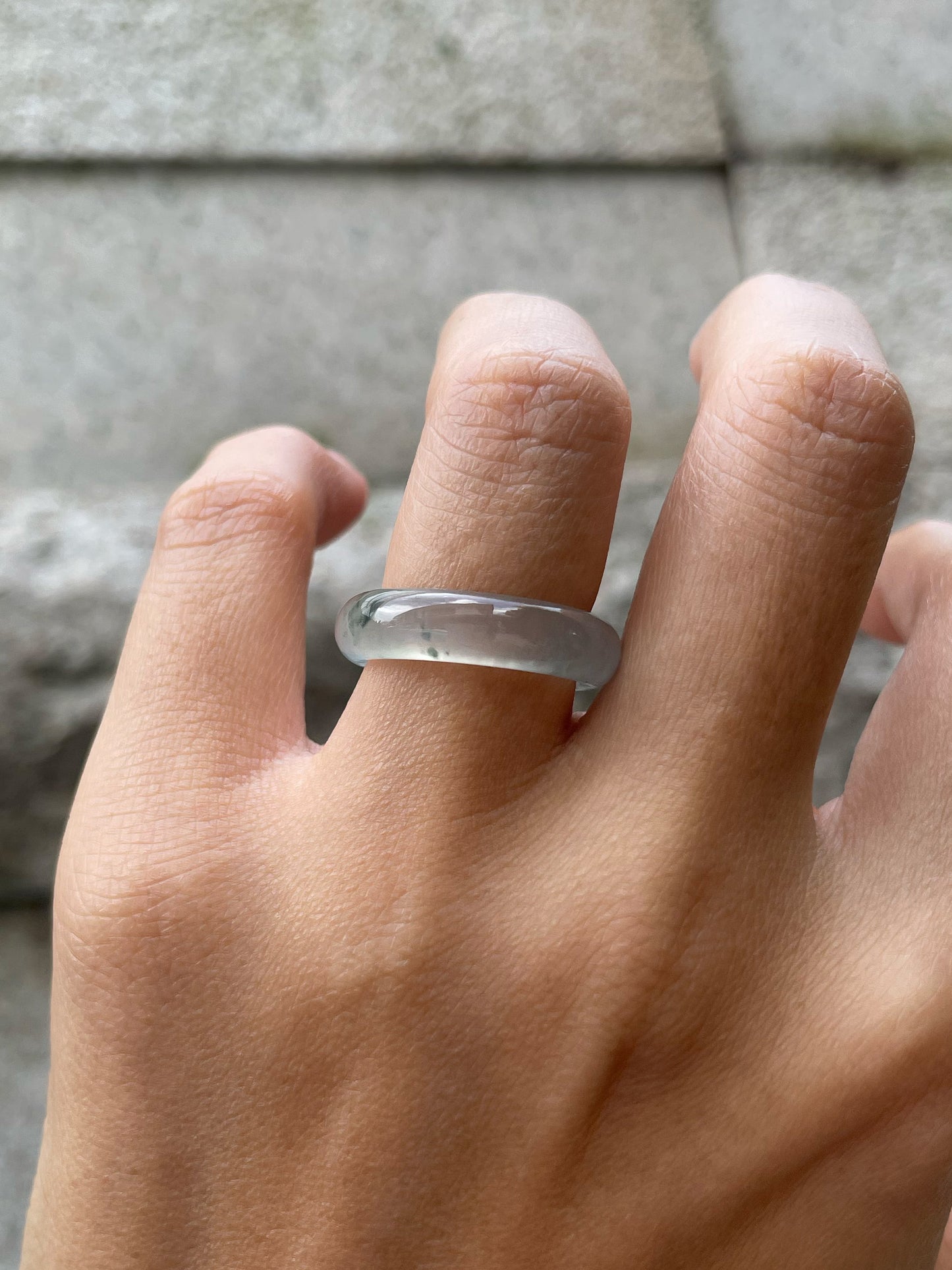 Glassy Jade Abacus Ring | HK 12 (NJR322)