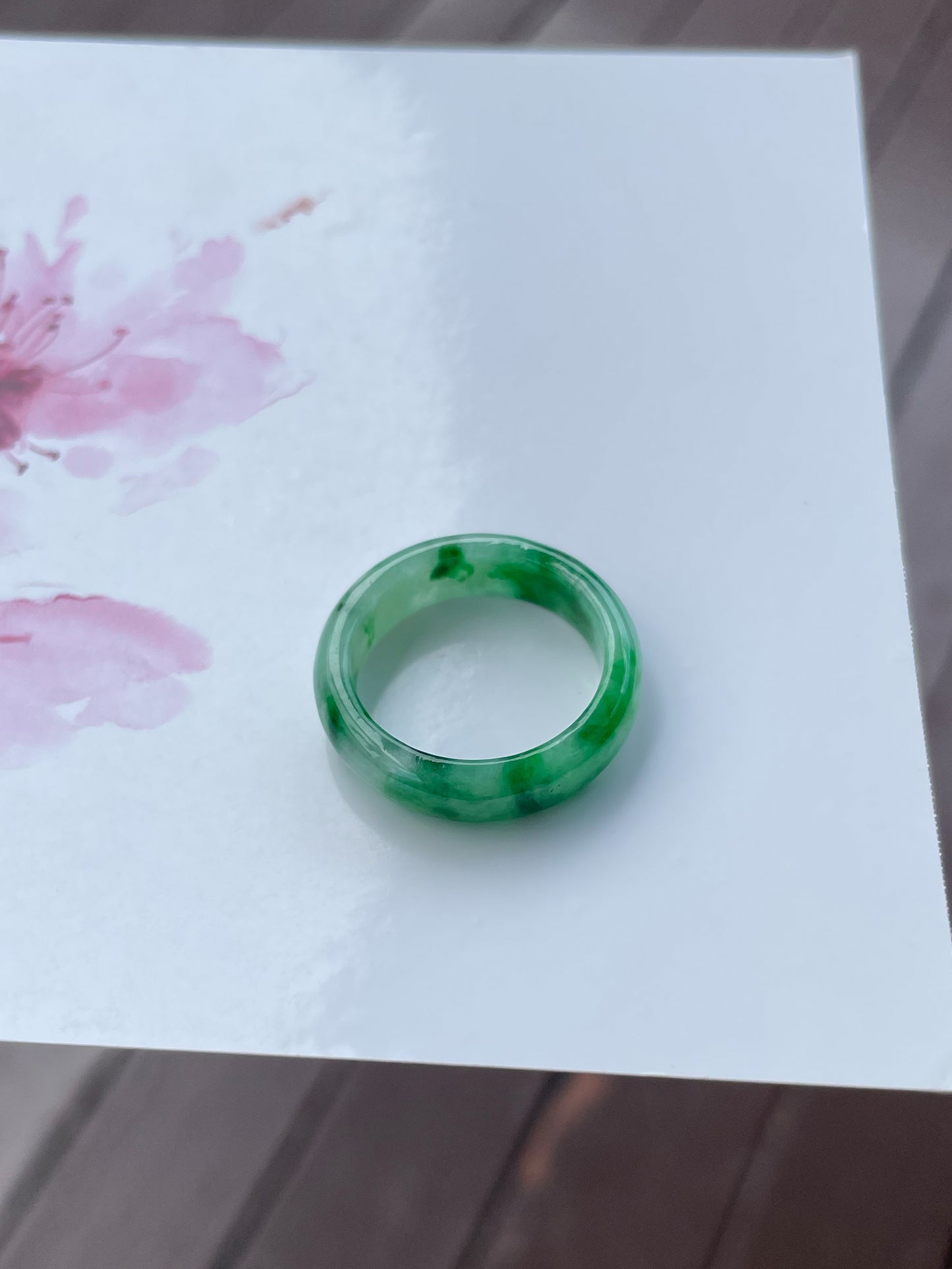 Green Jade Abacus Ring | HK 17 (NJR332)