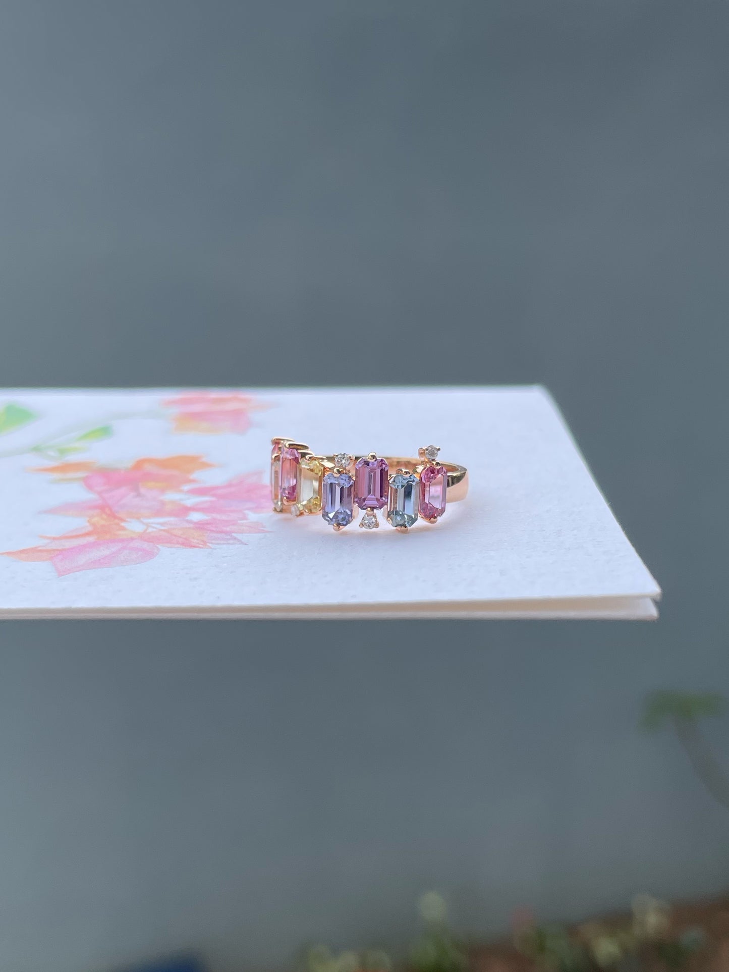 Unheated Fancy Sapphires Ring - 2.62CT (NJR333)