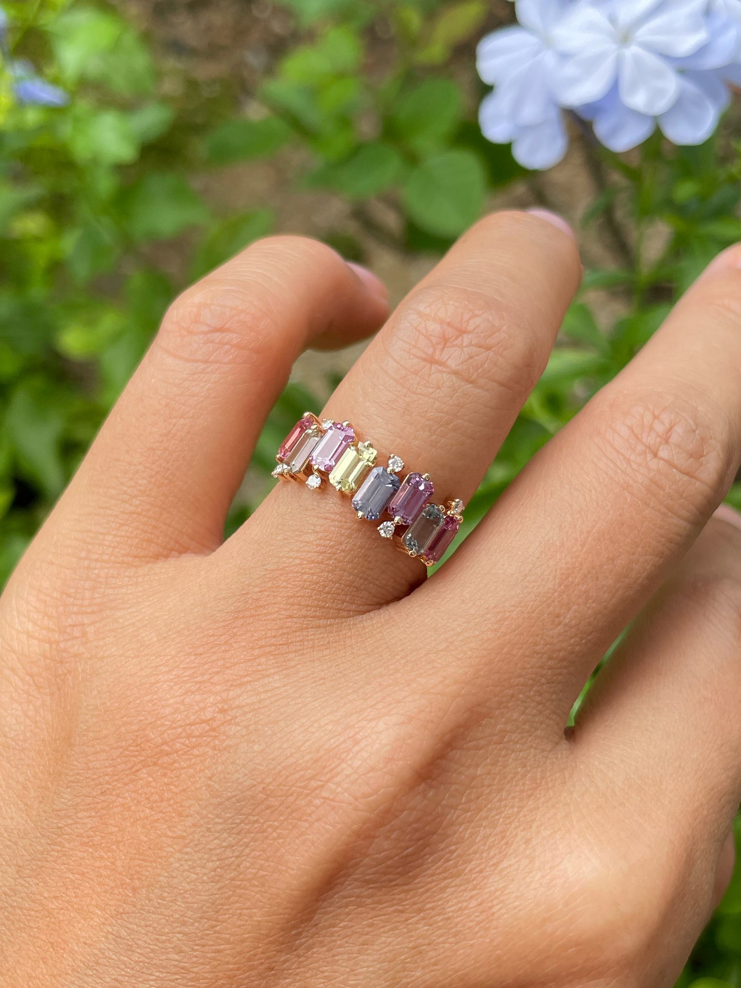 Unheated Fancy Sapphires Ring - 2.62CT (NJR333)