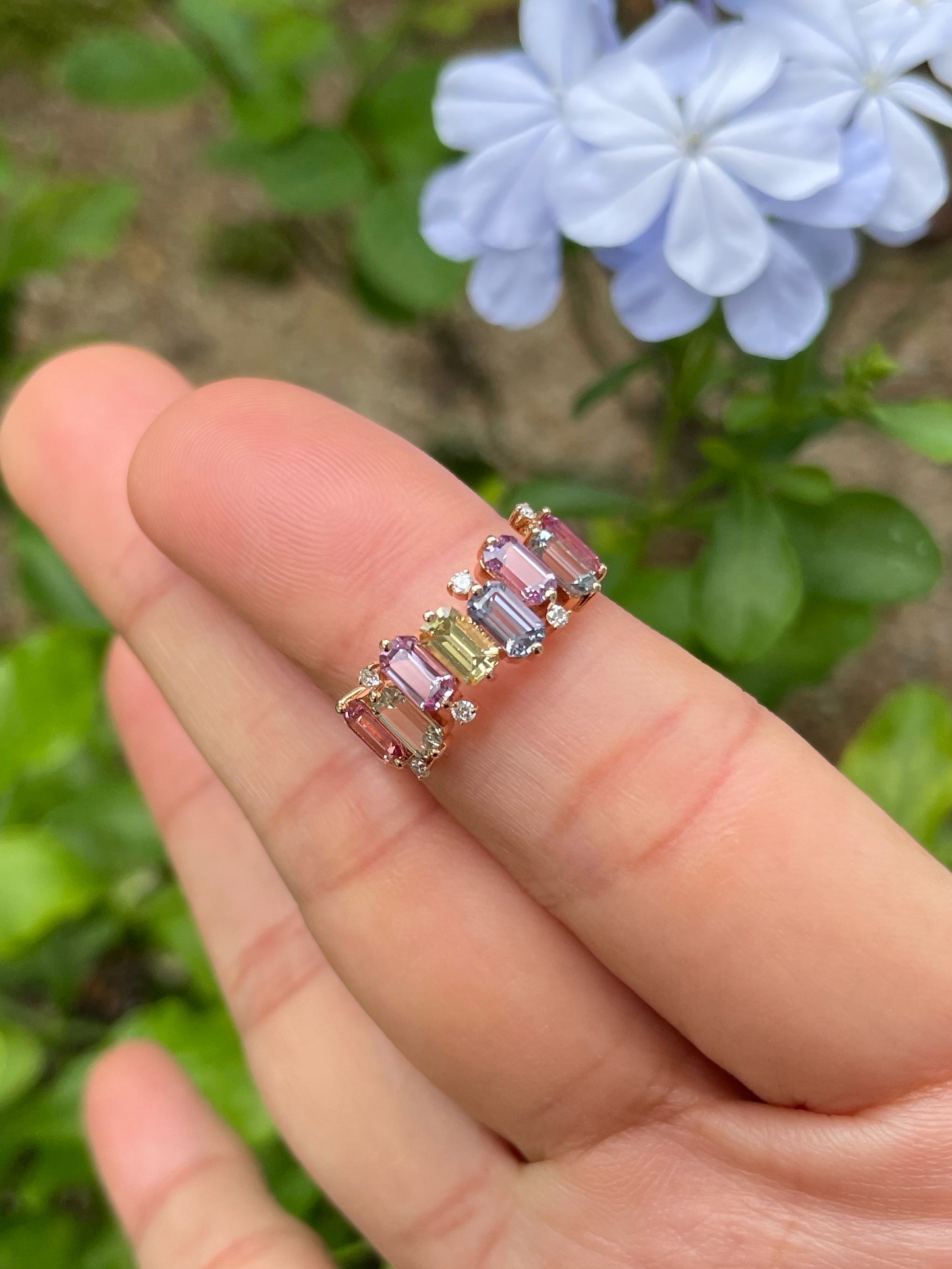Unheated Fancy Sapphires Ring - 2.62CT (NJR333)