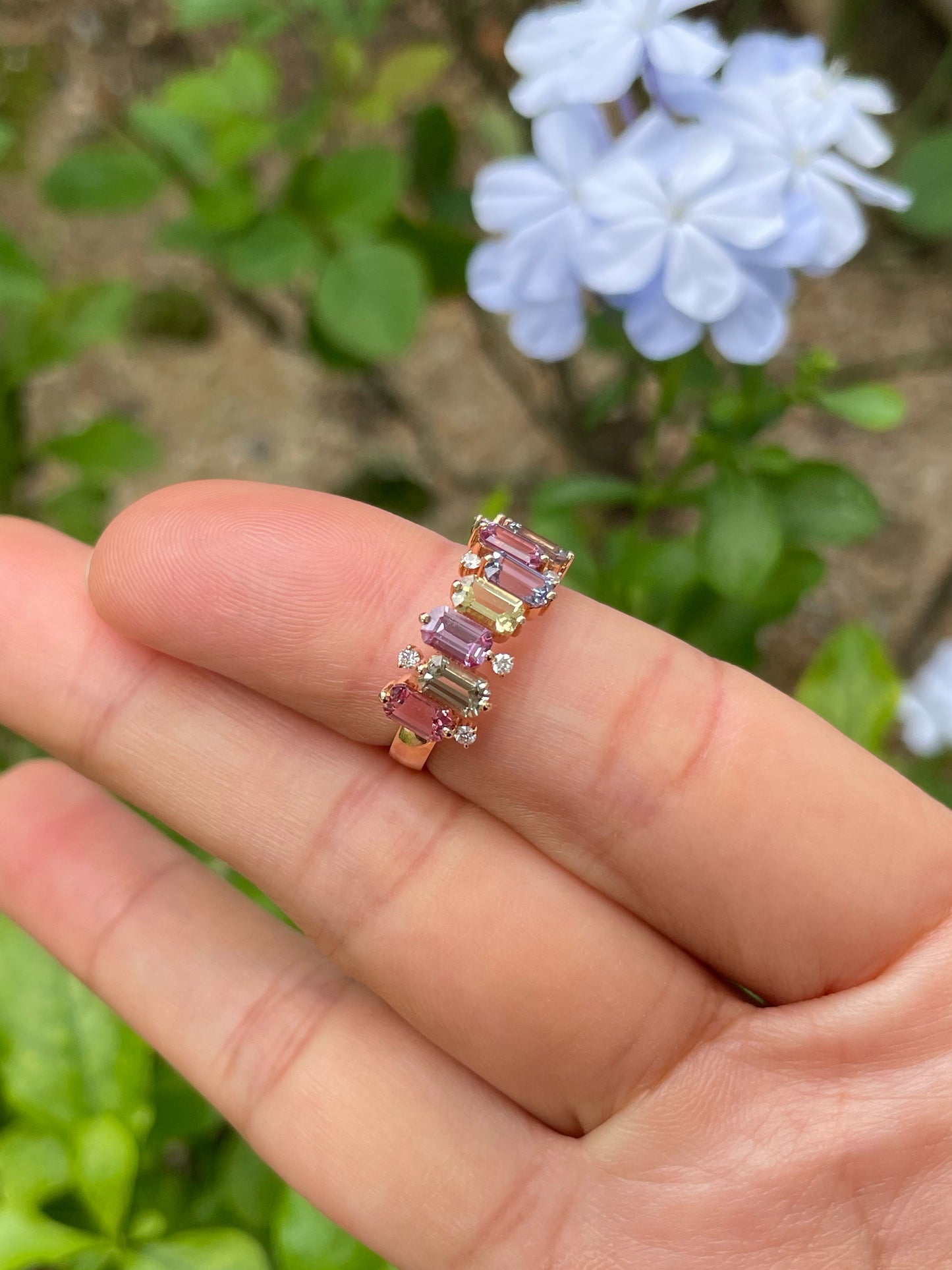 Unheated Fancy Sapphires Ring - 2.62CT (NJR333)