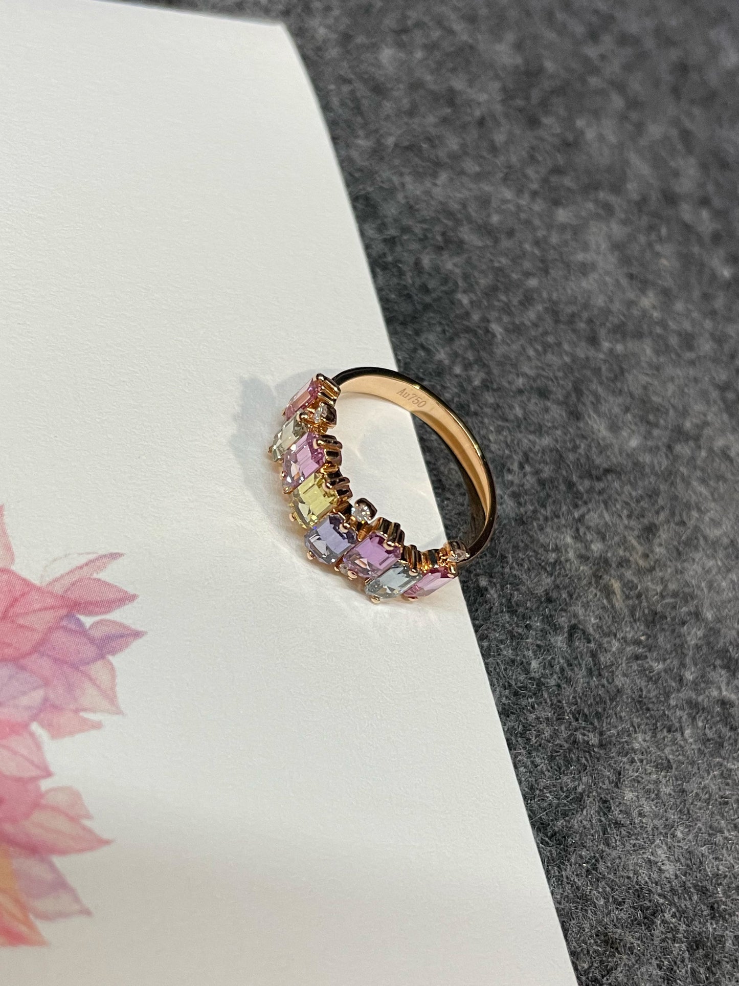 Unheated Fancy Sapphires Ring - 2.62CT (NJR333)