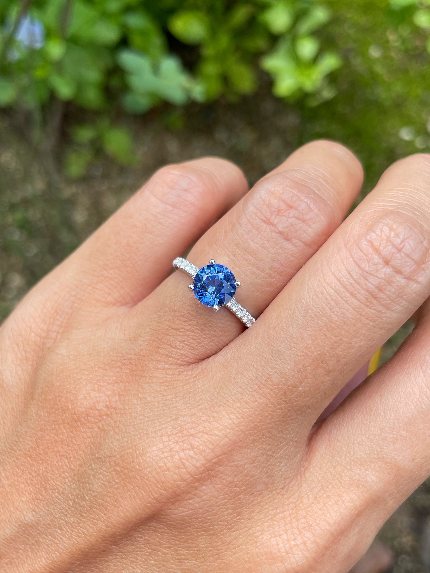 Natural Blue Sapphire Ring - 1.66CT (NJR350)