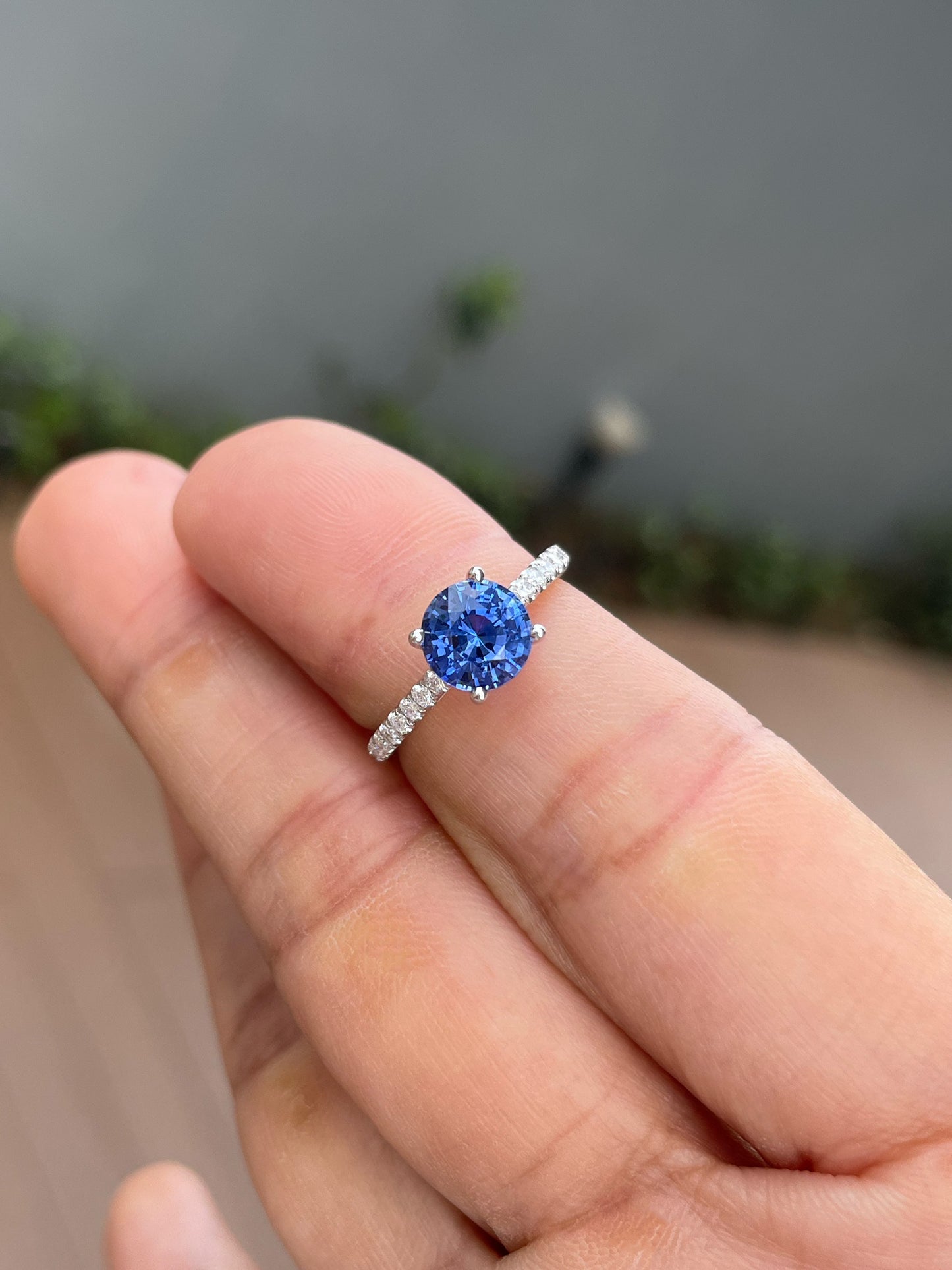 Natural Blue Sapphire Ring - 1.66CT (NJR350)
