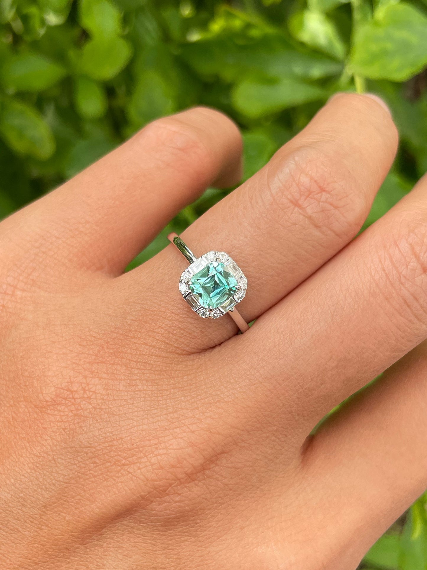 Seafoam Tourmaline Ring - 1.08CT (NJR356)