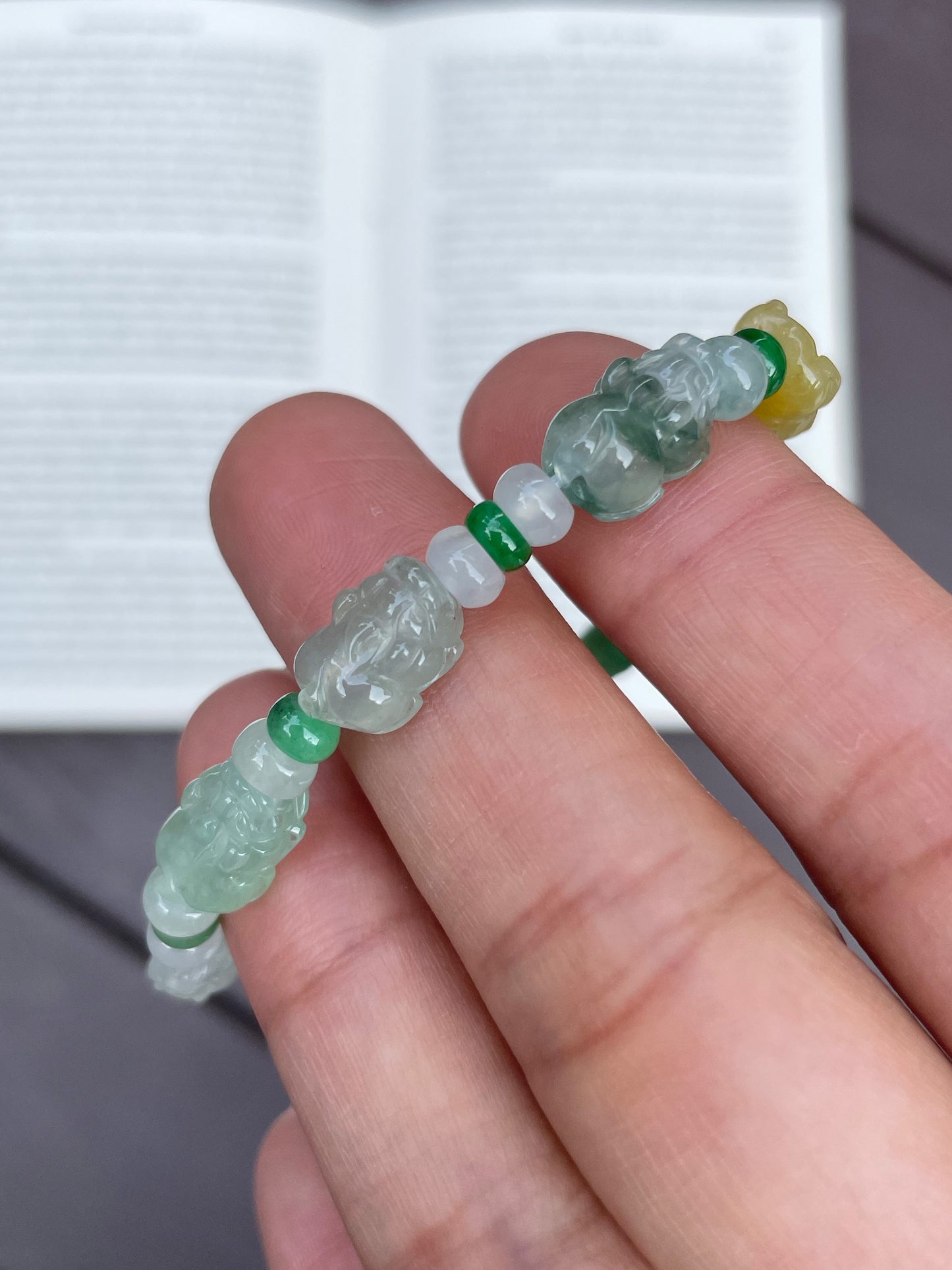 Jadeite Pixiu Bracelet (NJBA008)
