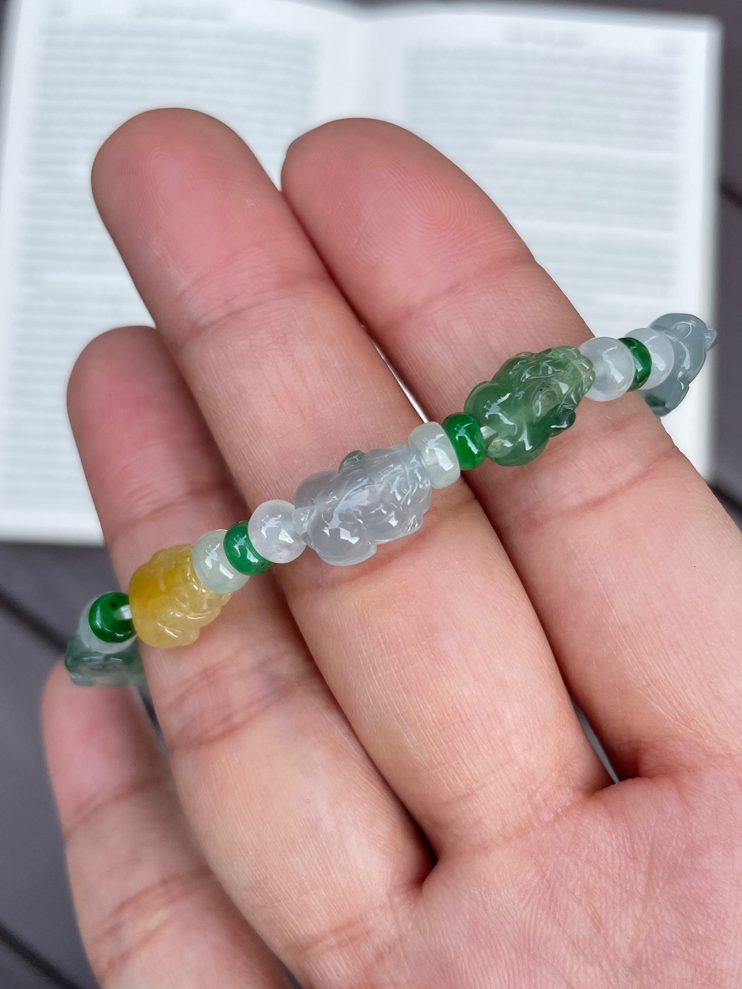 Jadeite Pixiu Bracelet (NJBA008)