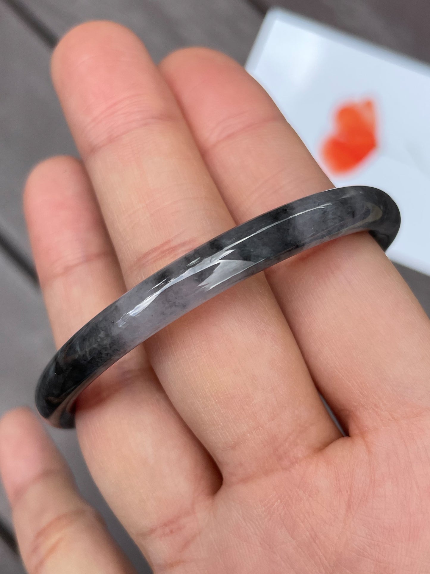 Black Jade Bangle | 55mm (NJBA024)