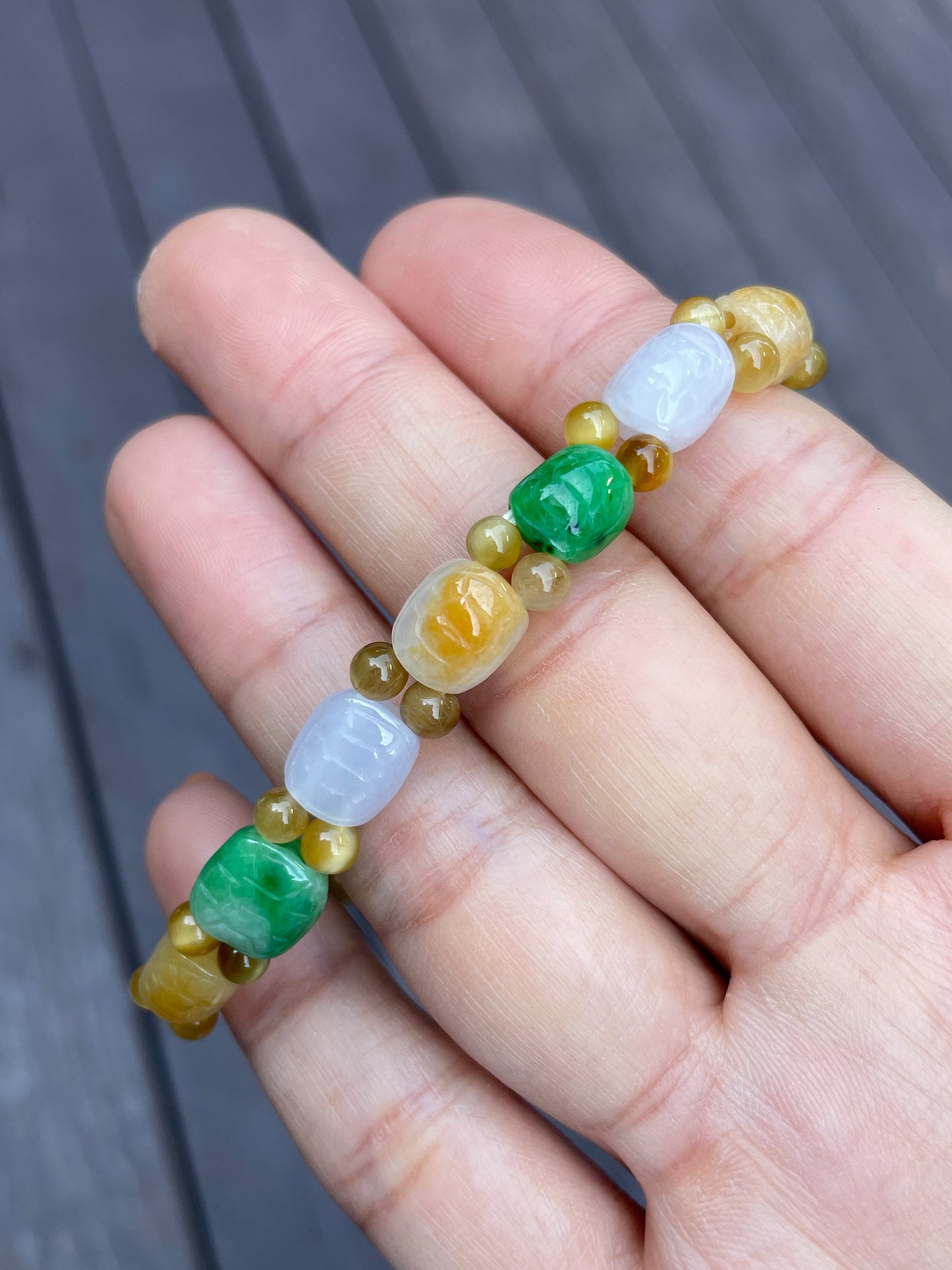 Jade Bracelet - Tortoise Shells (NJBA051)