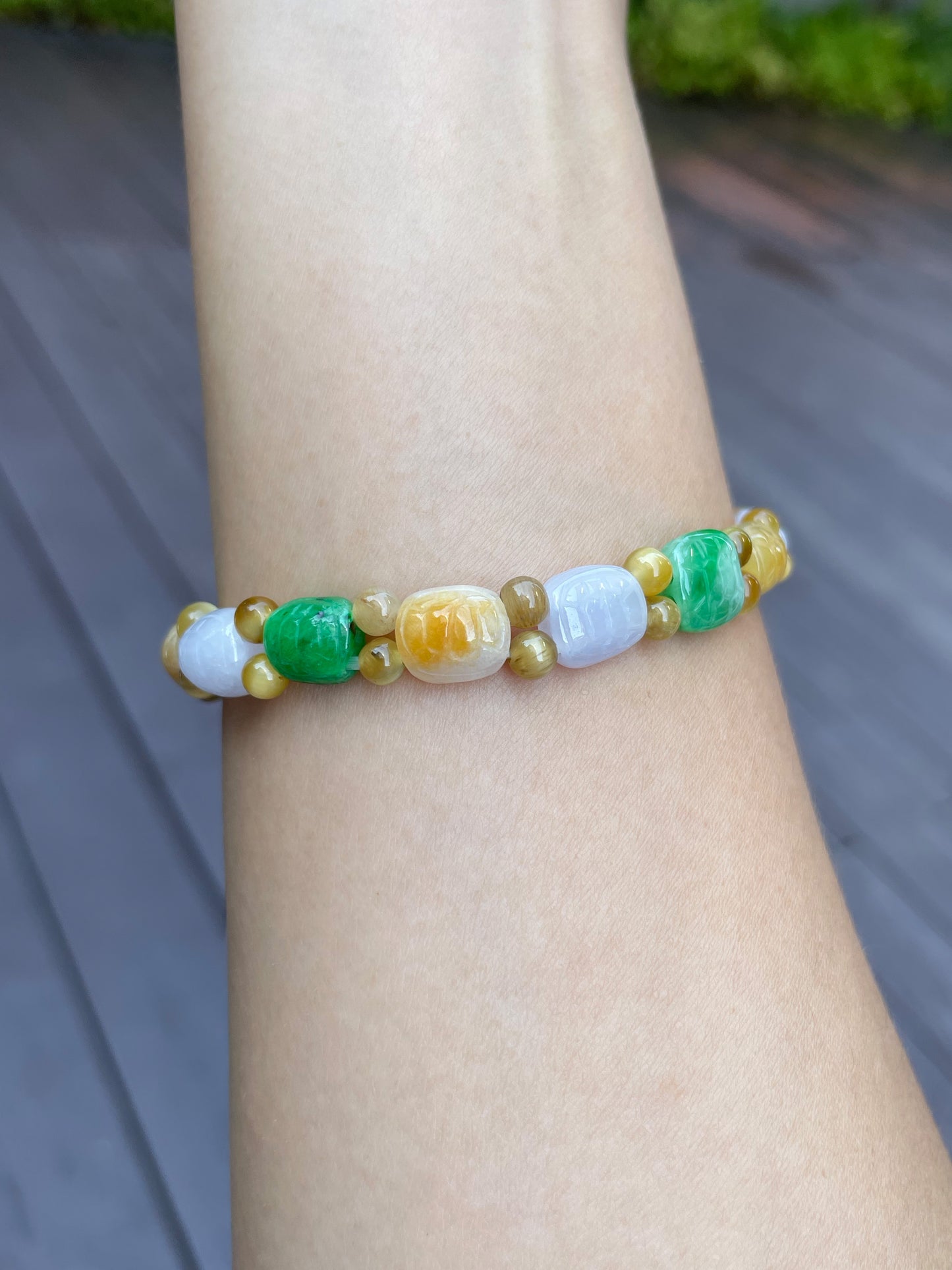 Jade Bracelet - Tortoise Shells (NJBA051)