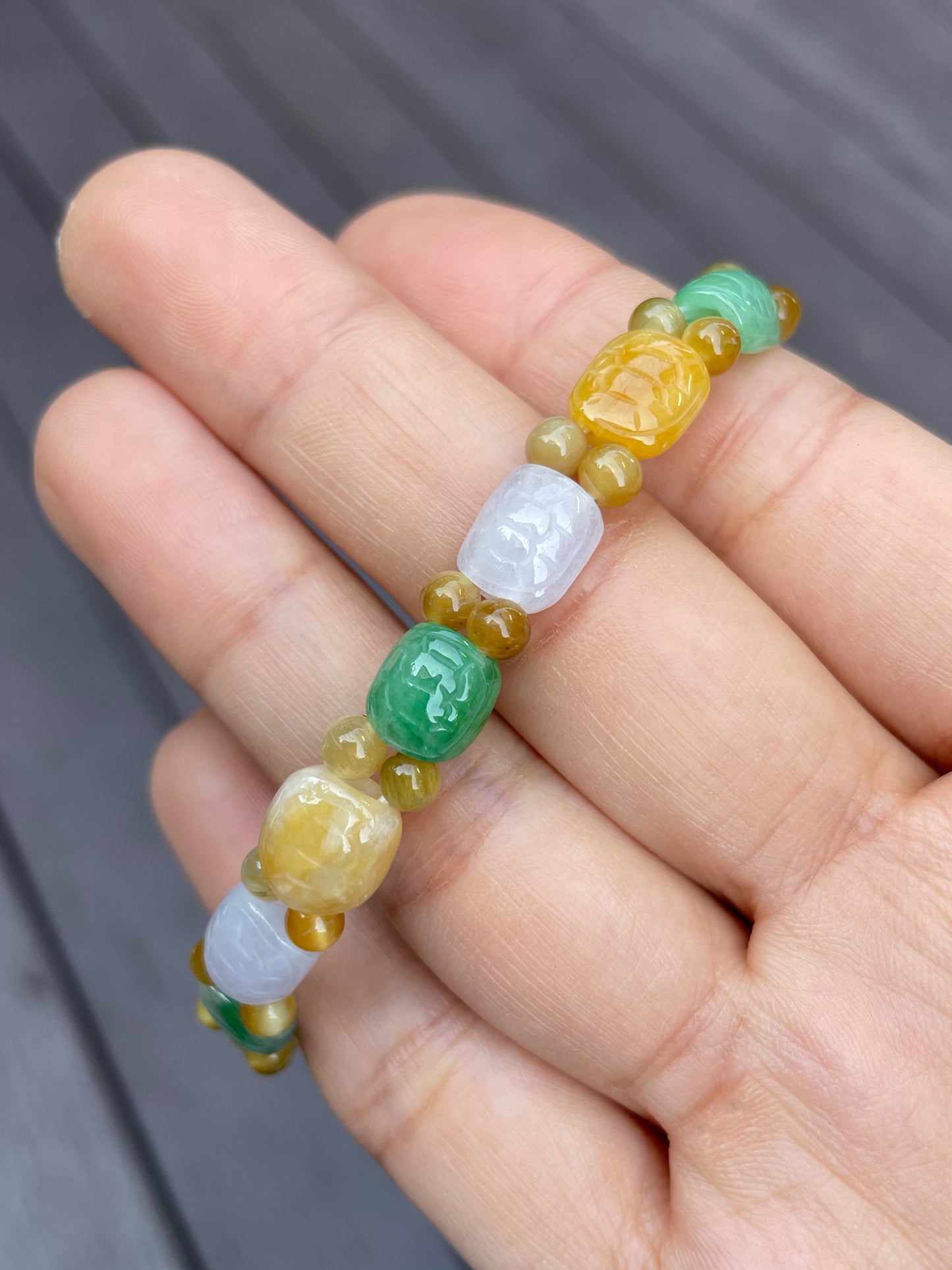 Jade Bracelet - Tortoise Shells (NJBA051)