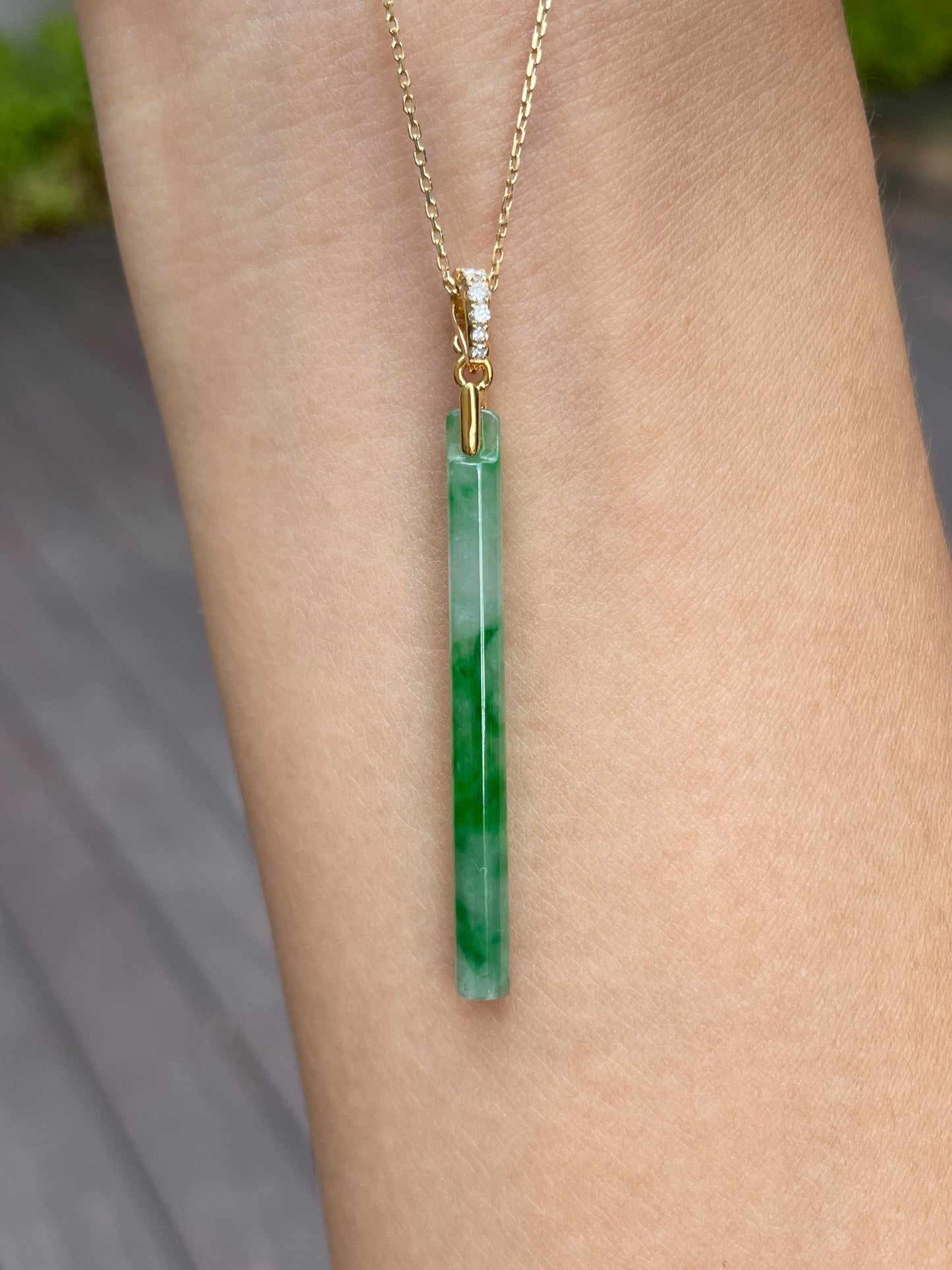 Green Jade Earrings / Pendant (NJE073)