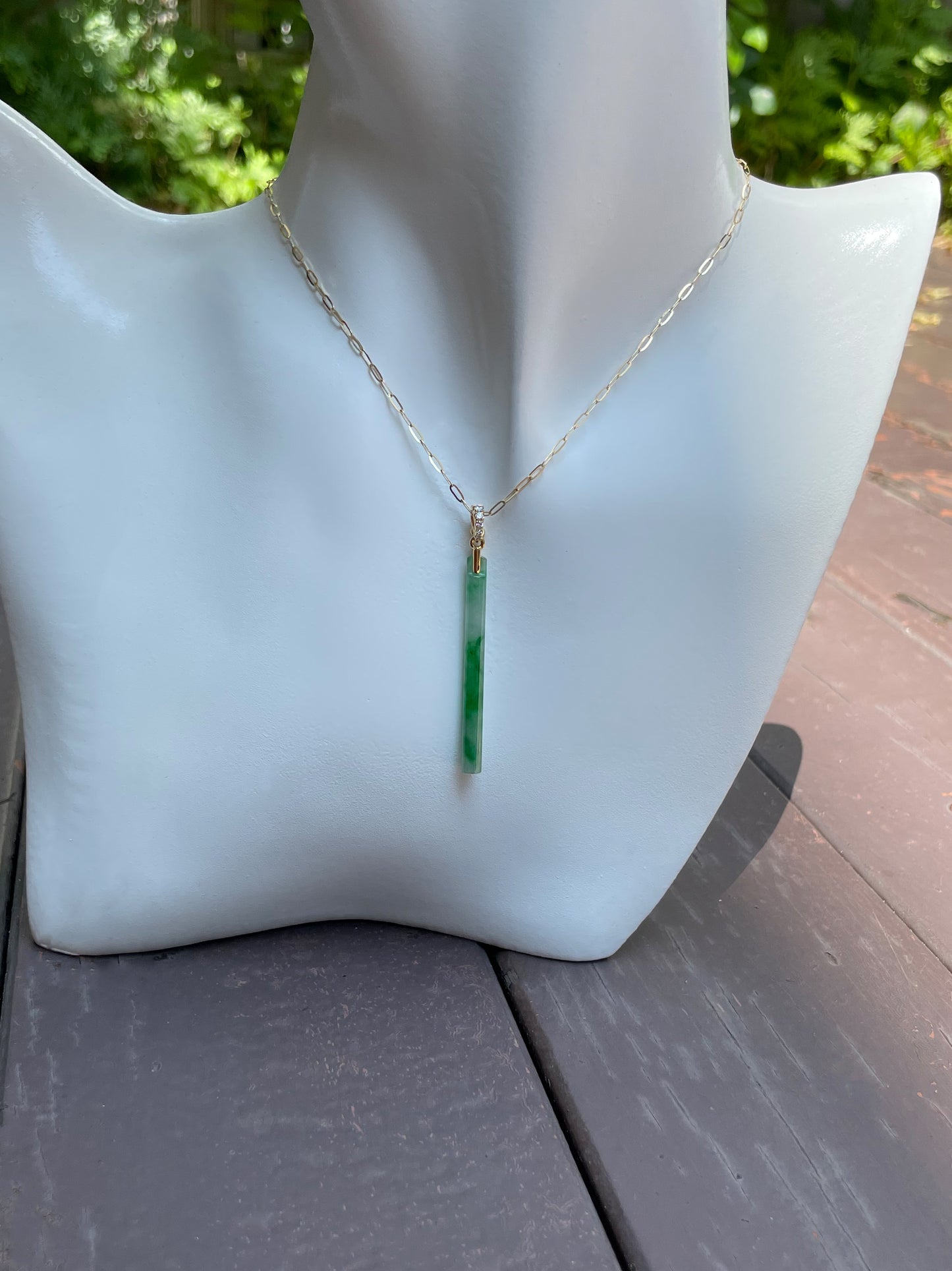 Green Jade Earrings / Pendant (NJE073)