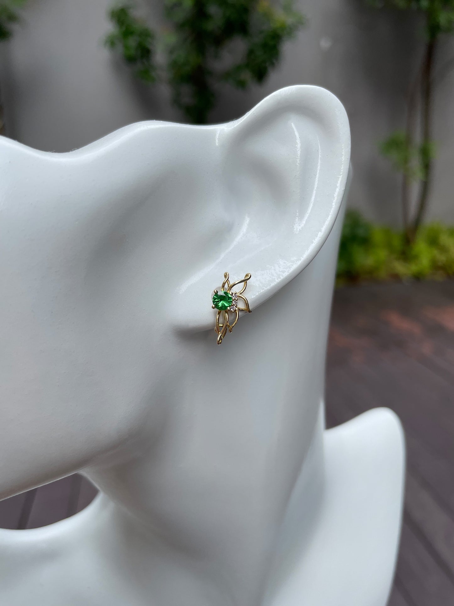 Green Jade Earrings / Pendant (NJE073)