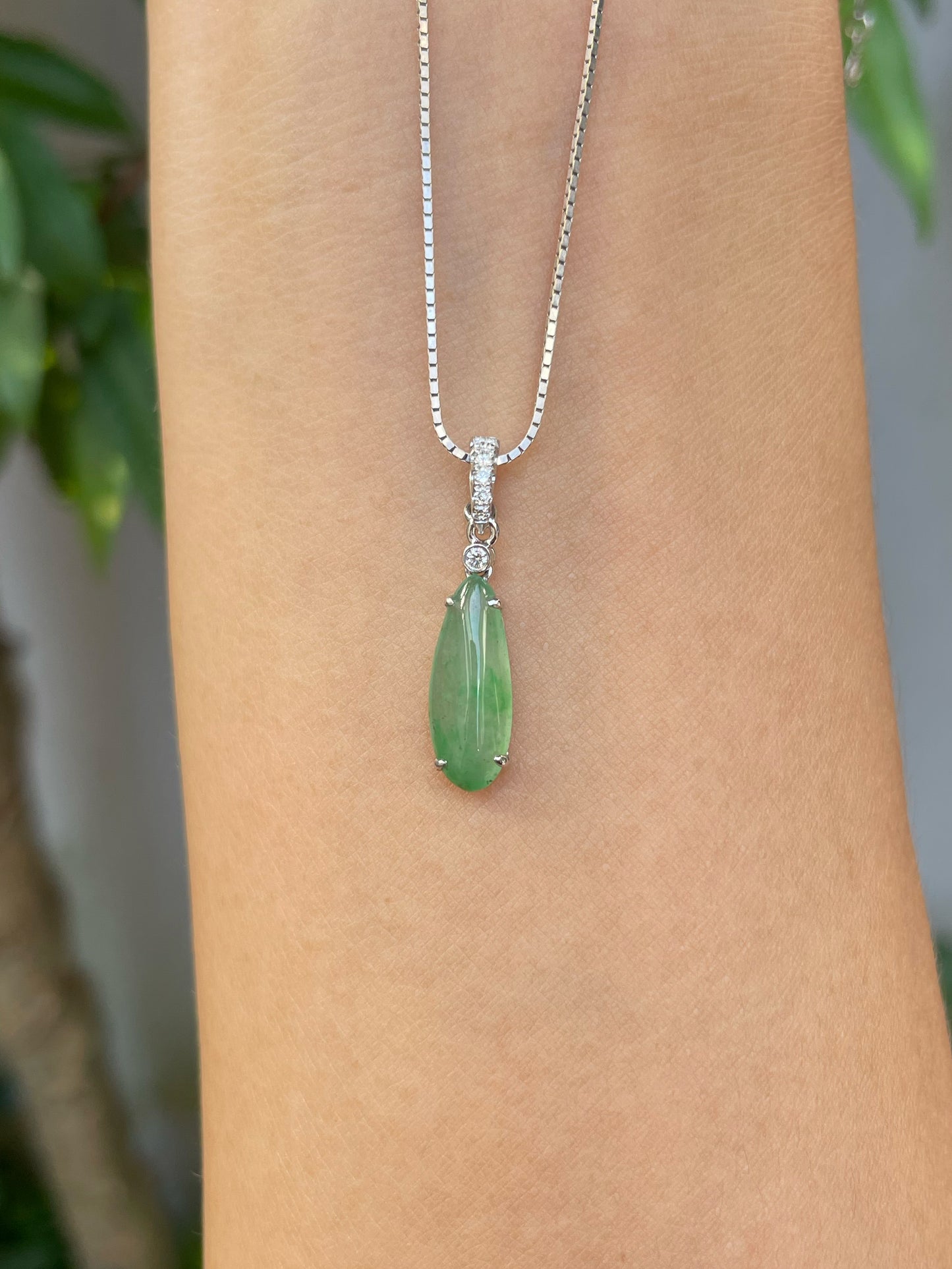 Icy Black & Icy Green Jade Earrings / Pendant (NJE114)