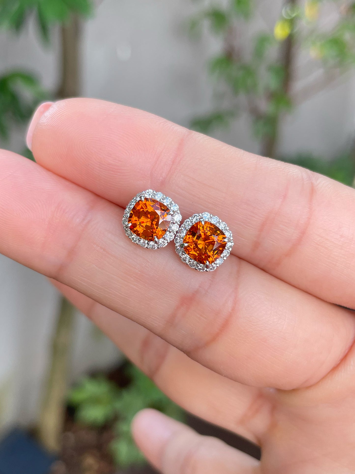 Spessartite Earrings - 3.05CT (NJE121)