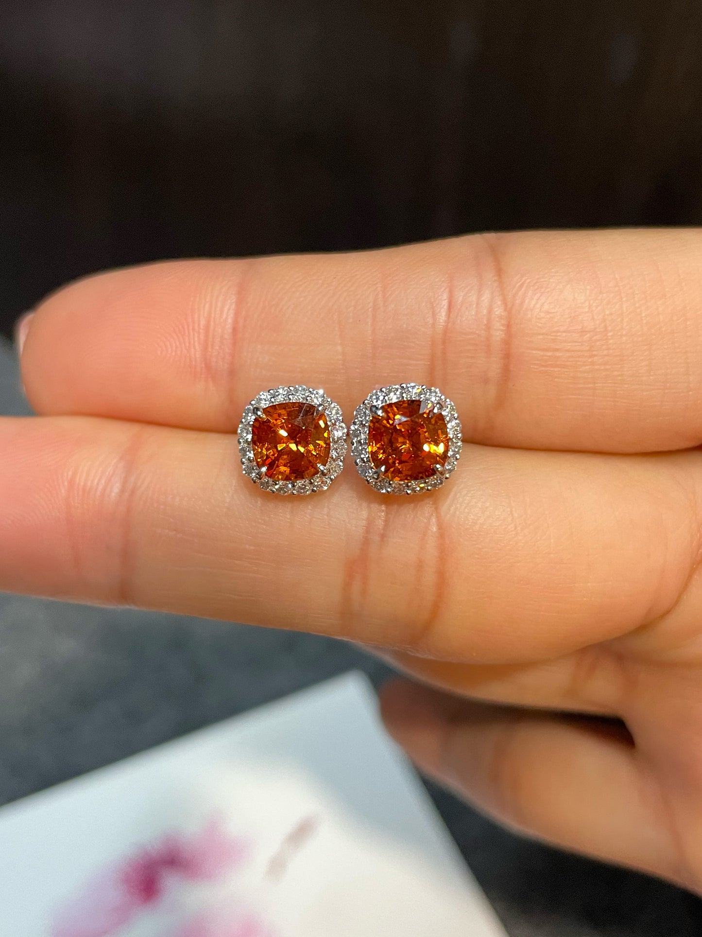 Spessartite Earrings - 3.05CT (NJE121)