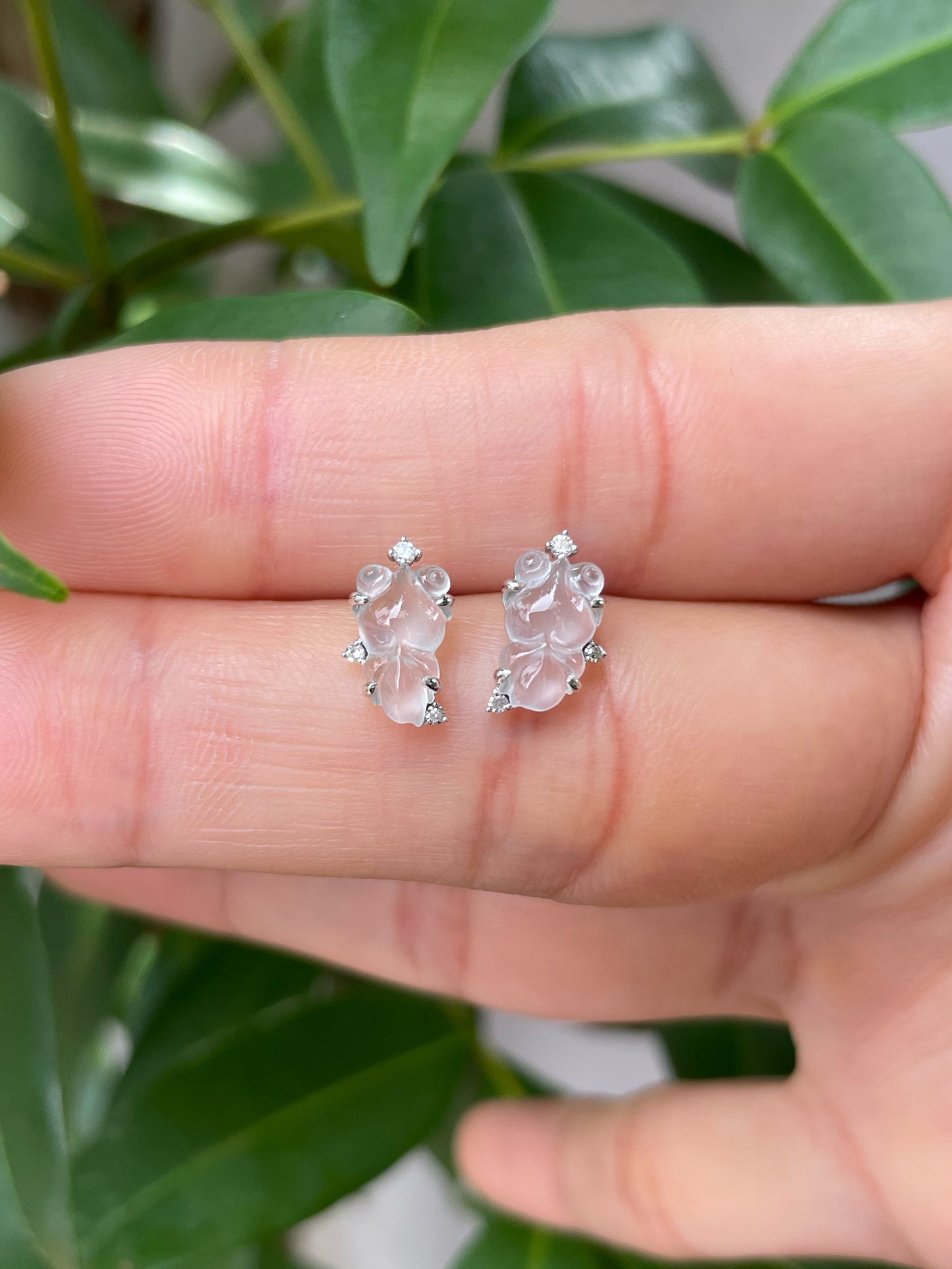 Icy Jade Earrings - Goldfish (NJE122)