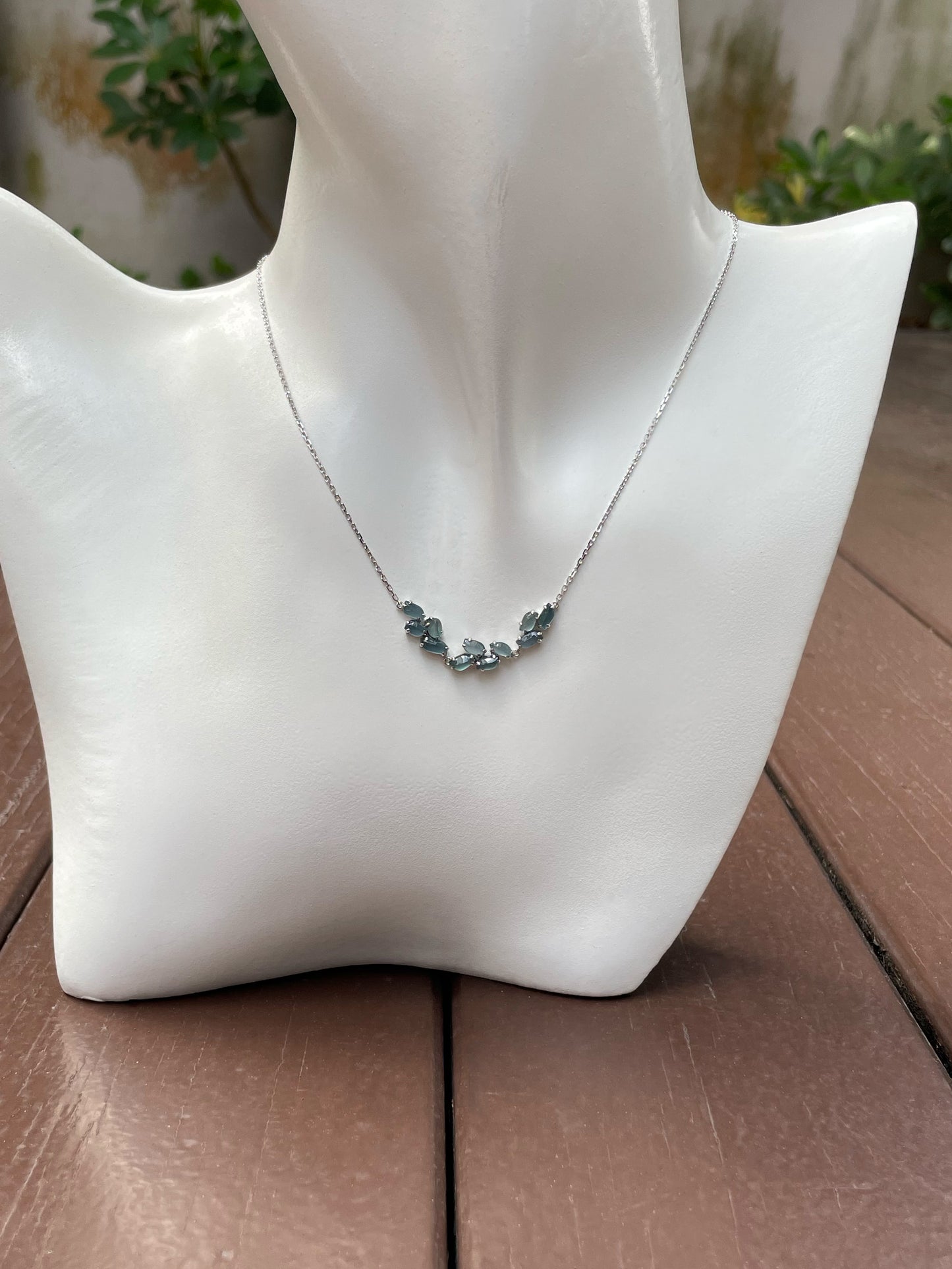 Icy Blue Jade Necklace (NJN021)