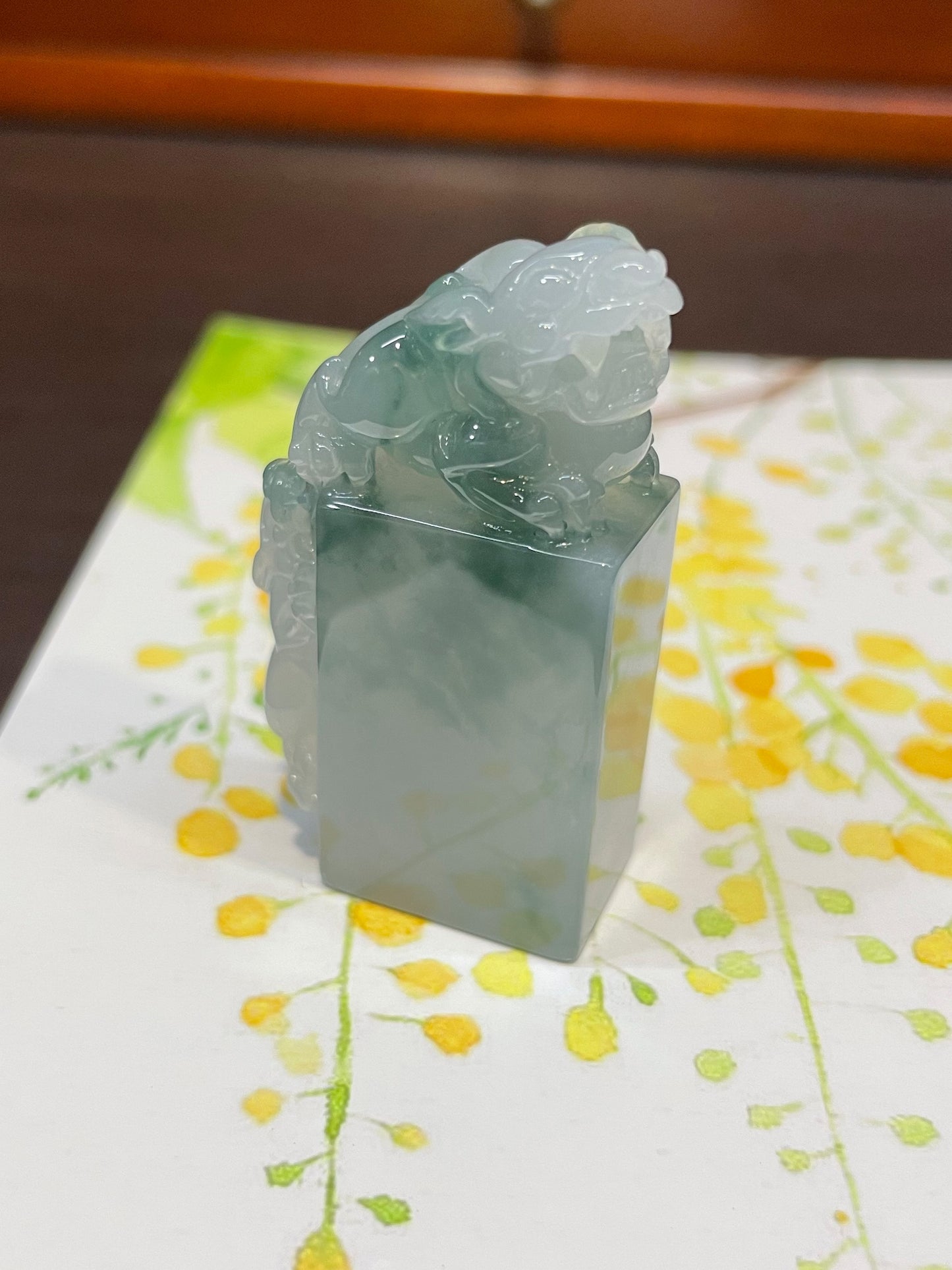 Jade Seal / Stamp - Pixiu Carving (NJO002)