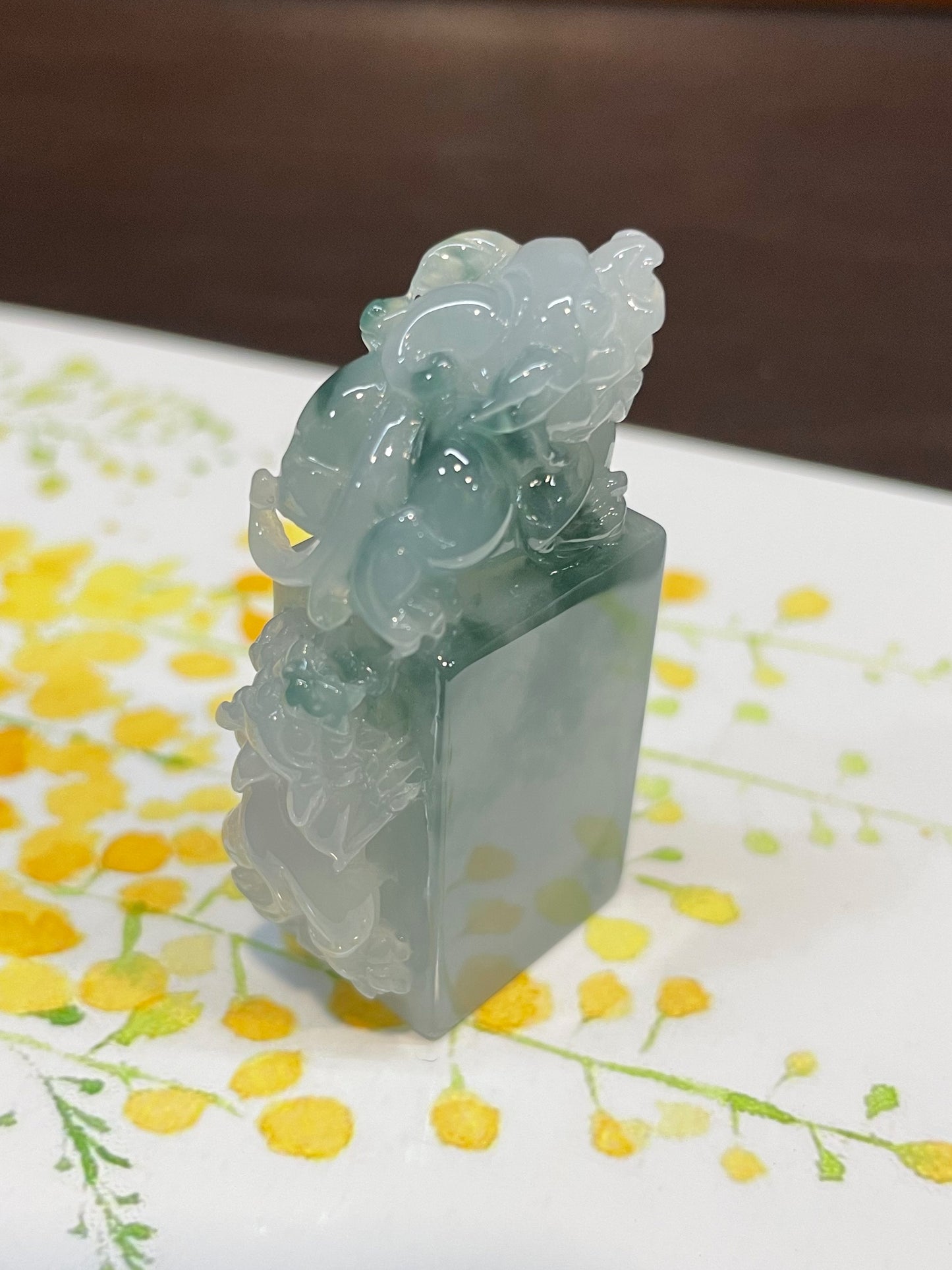 Jade Seal / Stamp - Pixiu Carving (NJO002)