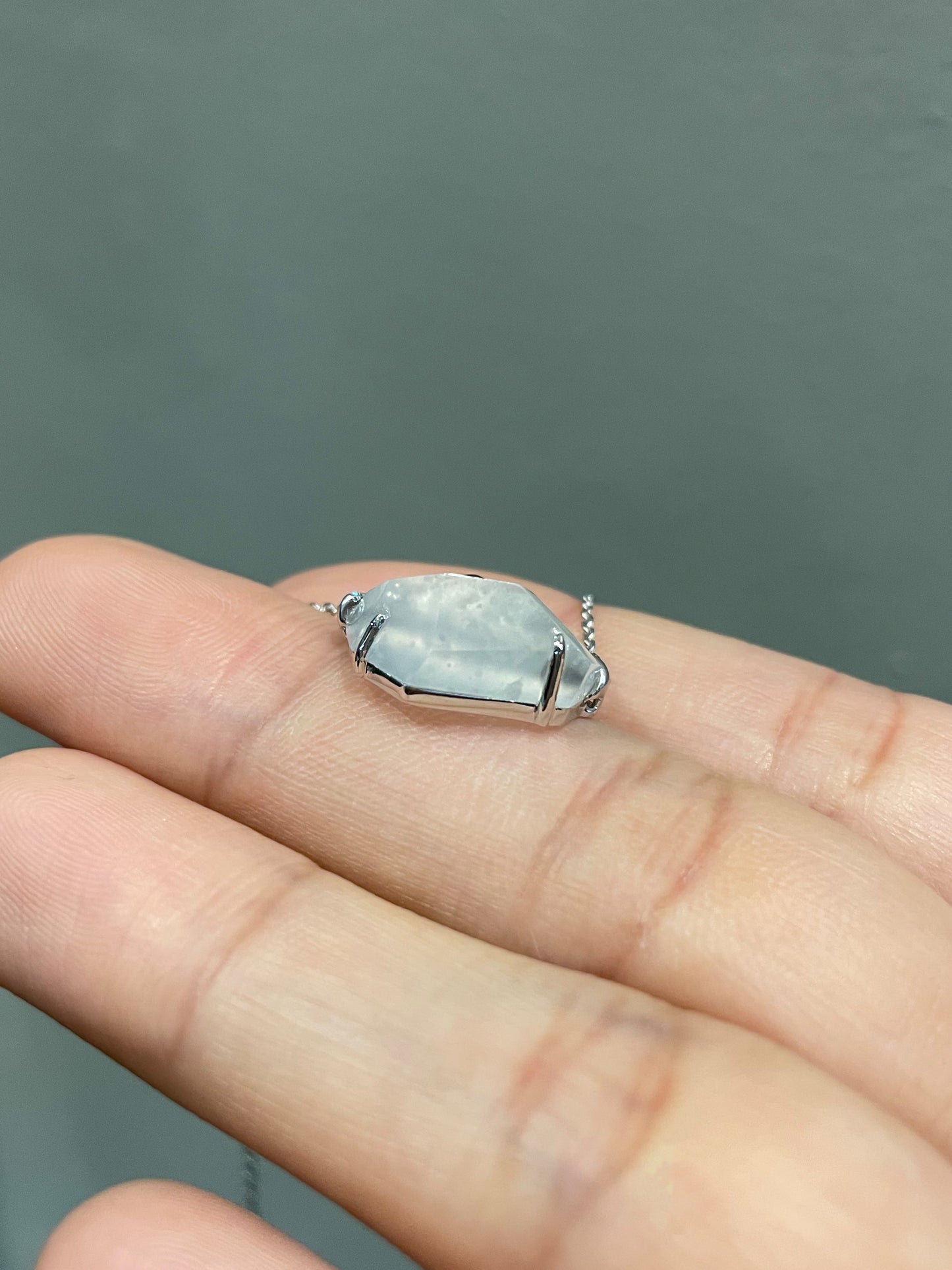 Icy Jade Pendant - Iceberg with Penguins (NJP029)