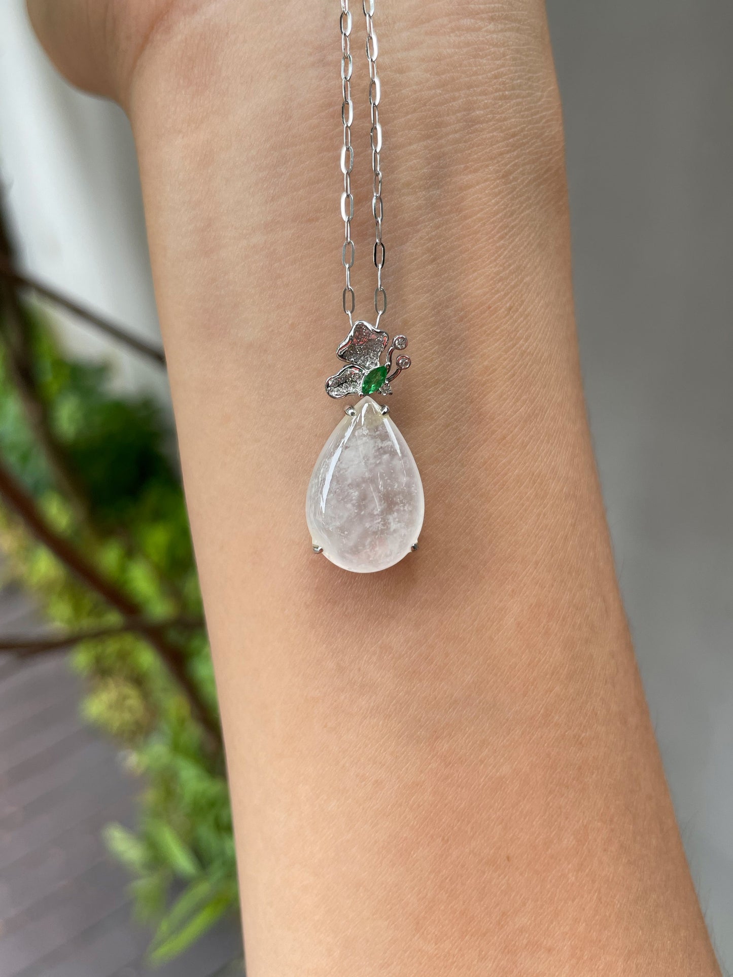 Icy Jadeite Pendant (NJP038)