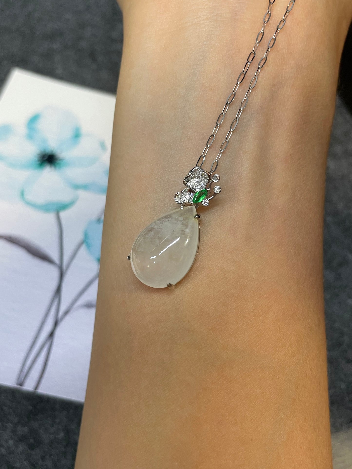 Icy Jadeite Pendant (NJP038)