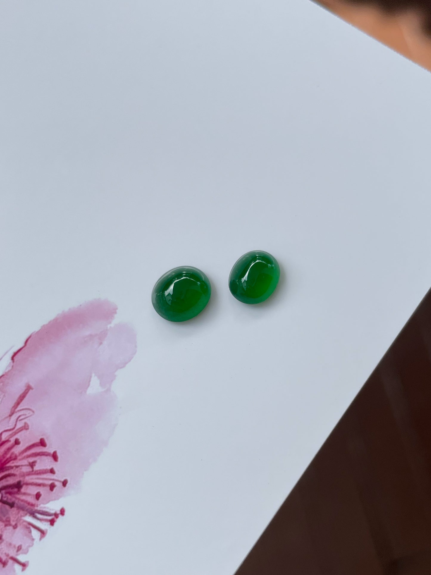 Green Cabochons Jadeite Pendant (NJP055)