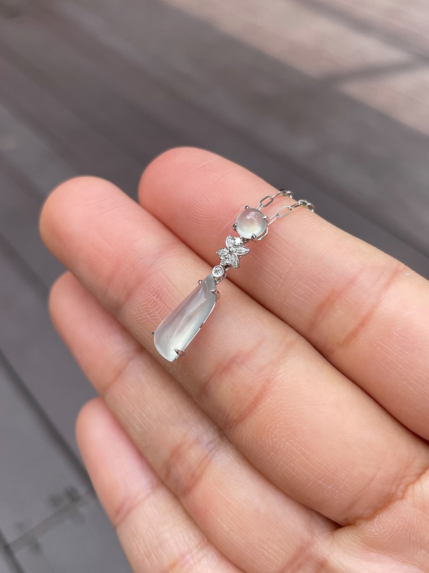 Icy Jadeite Pendant (NJP002)