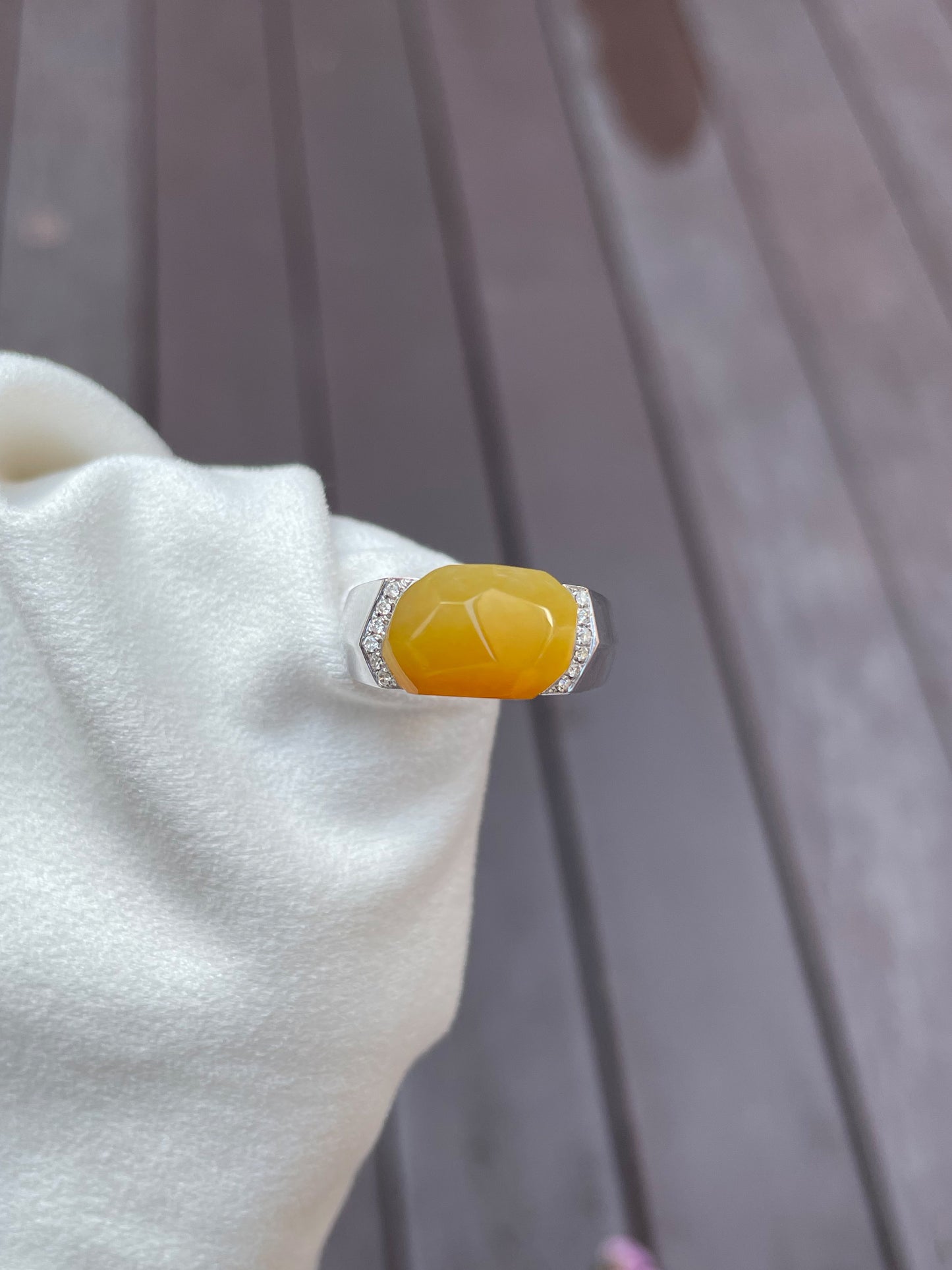 Yellow Jadeite Ring (NJR006)