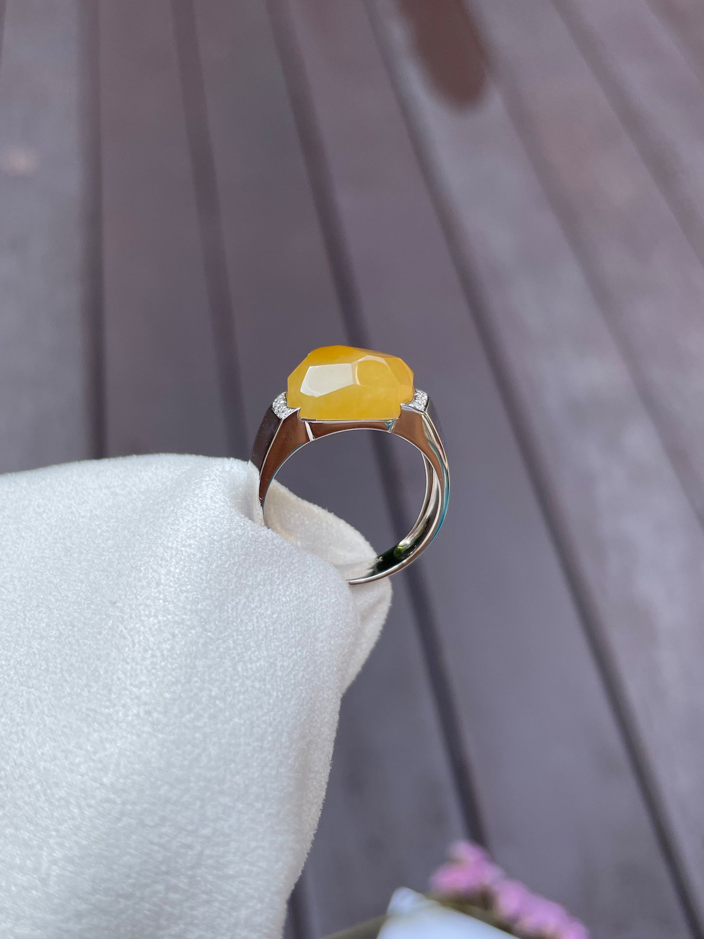 Yellow Jadeite Ring (NJR006)