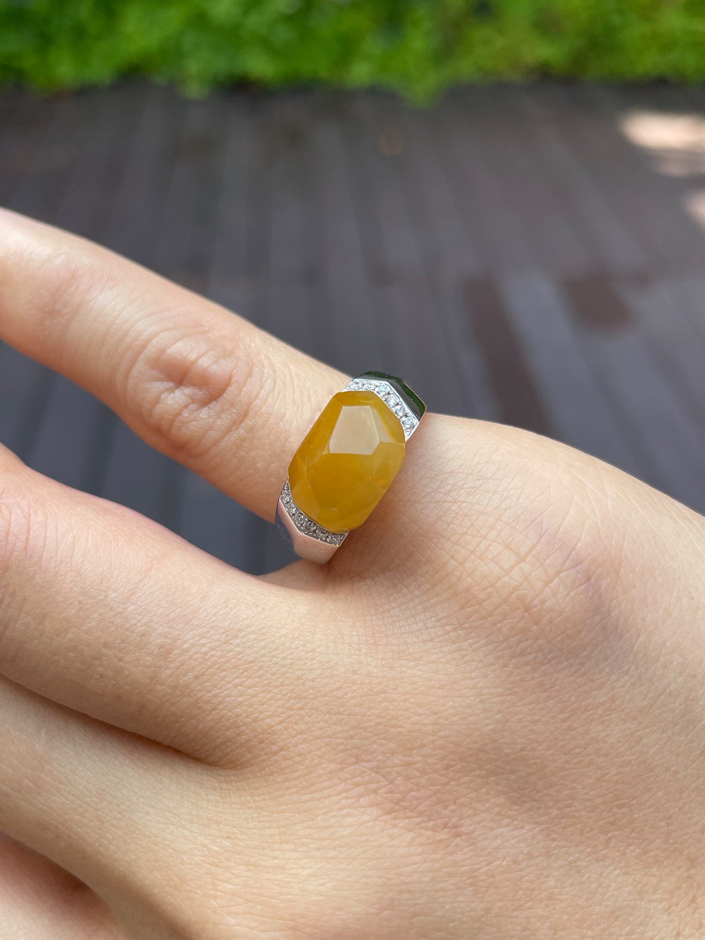 Yellow Jadeite Ring (NJR006)