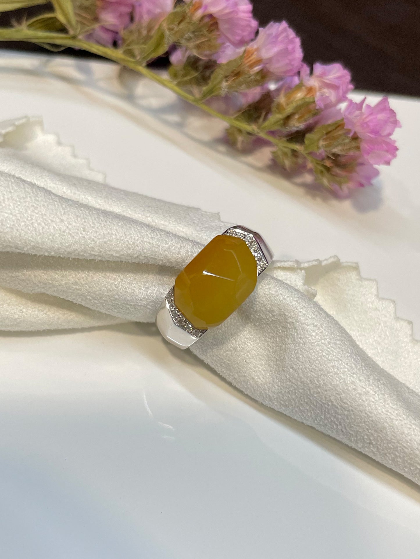 Yellow Jadeite Ring (NJR006)