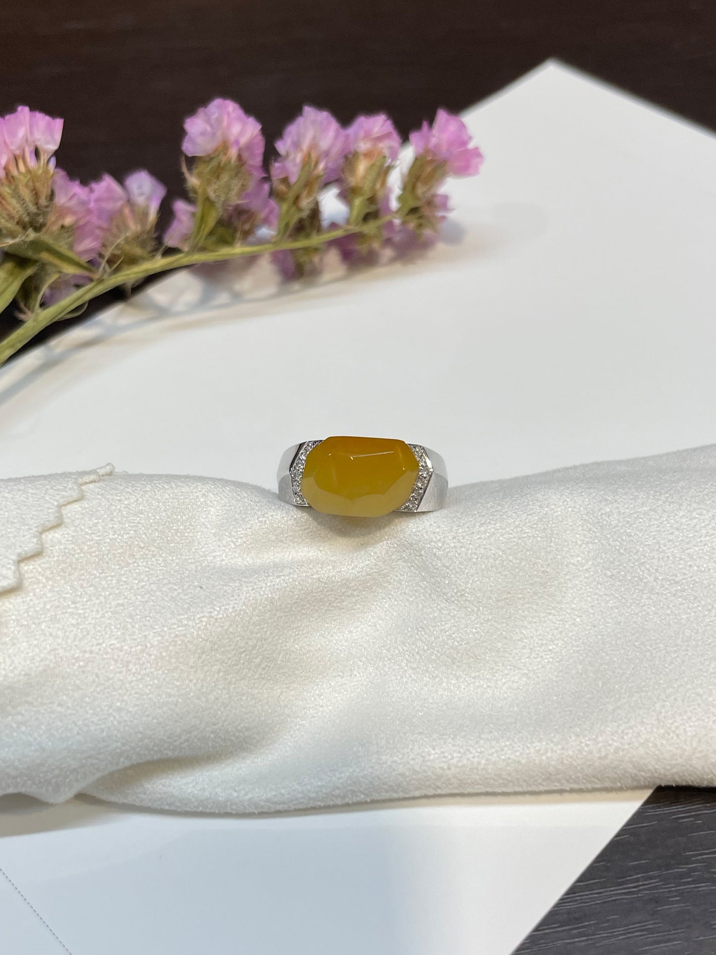 Yellow Jadeite Ring (NJR006)