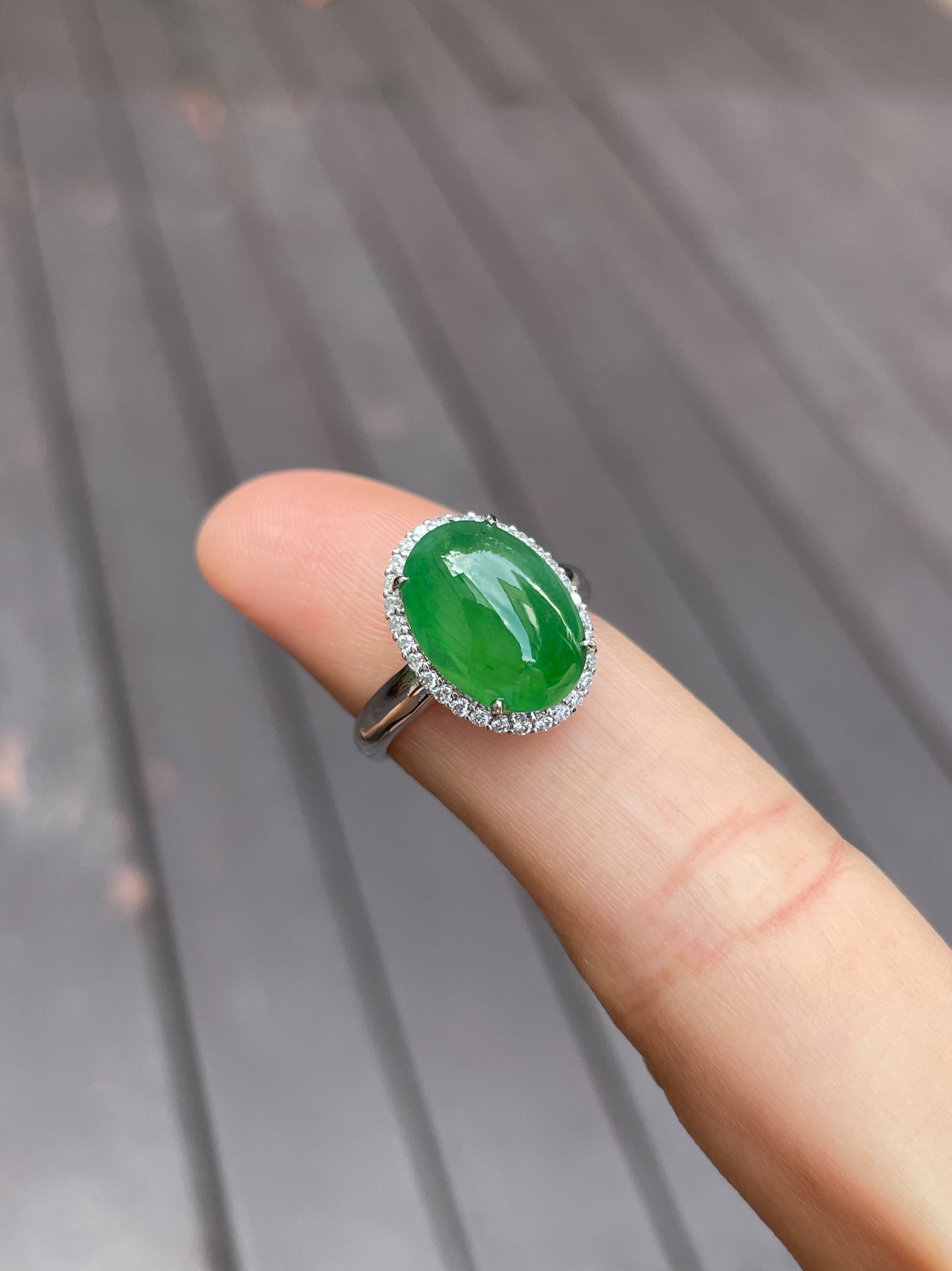 Green Jadeite Ring (NJR009)