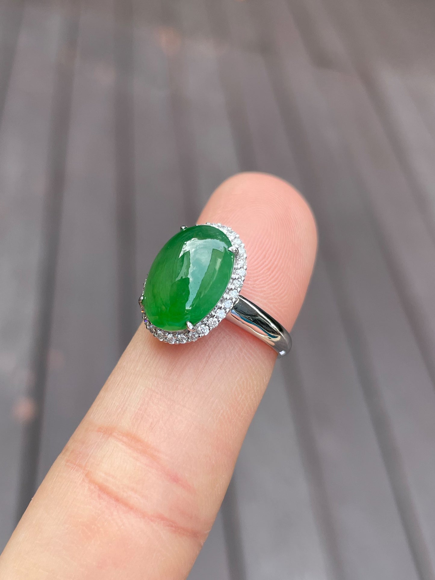 Green Jadeite Ring (NJR009)