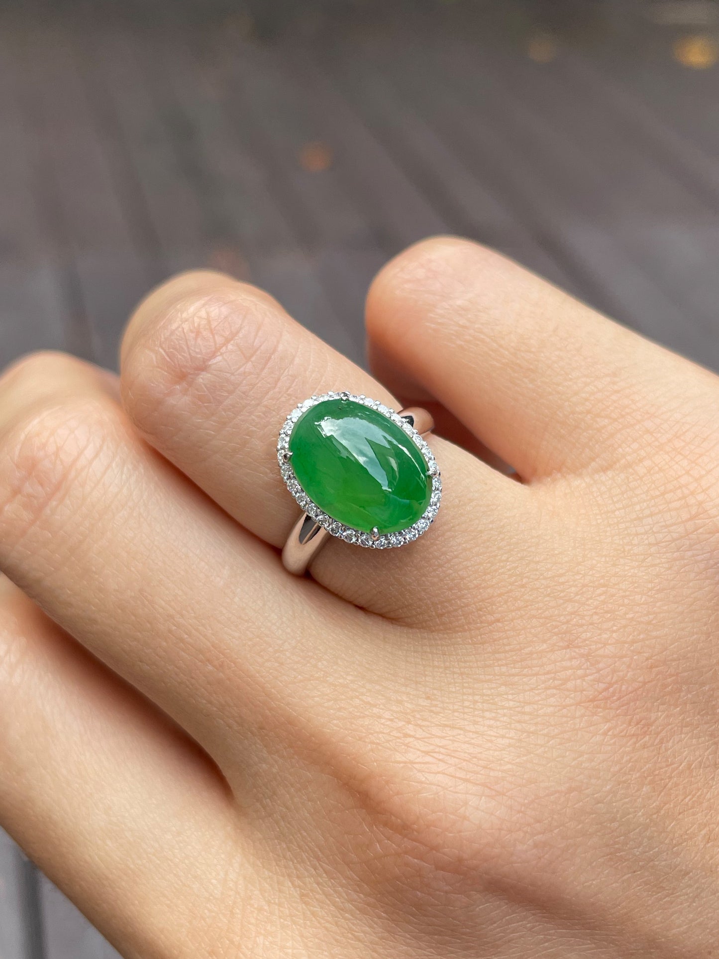 Green Jadeite Ring (NJR009)
