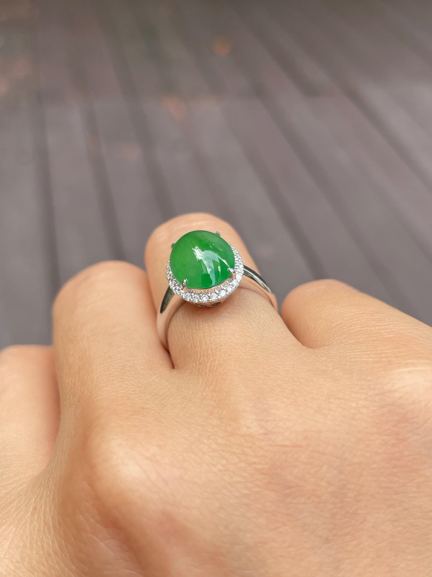 Green Jadeite Ring (NJR009)