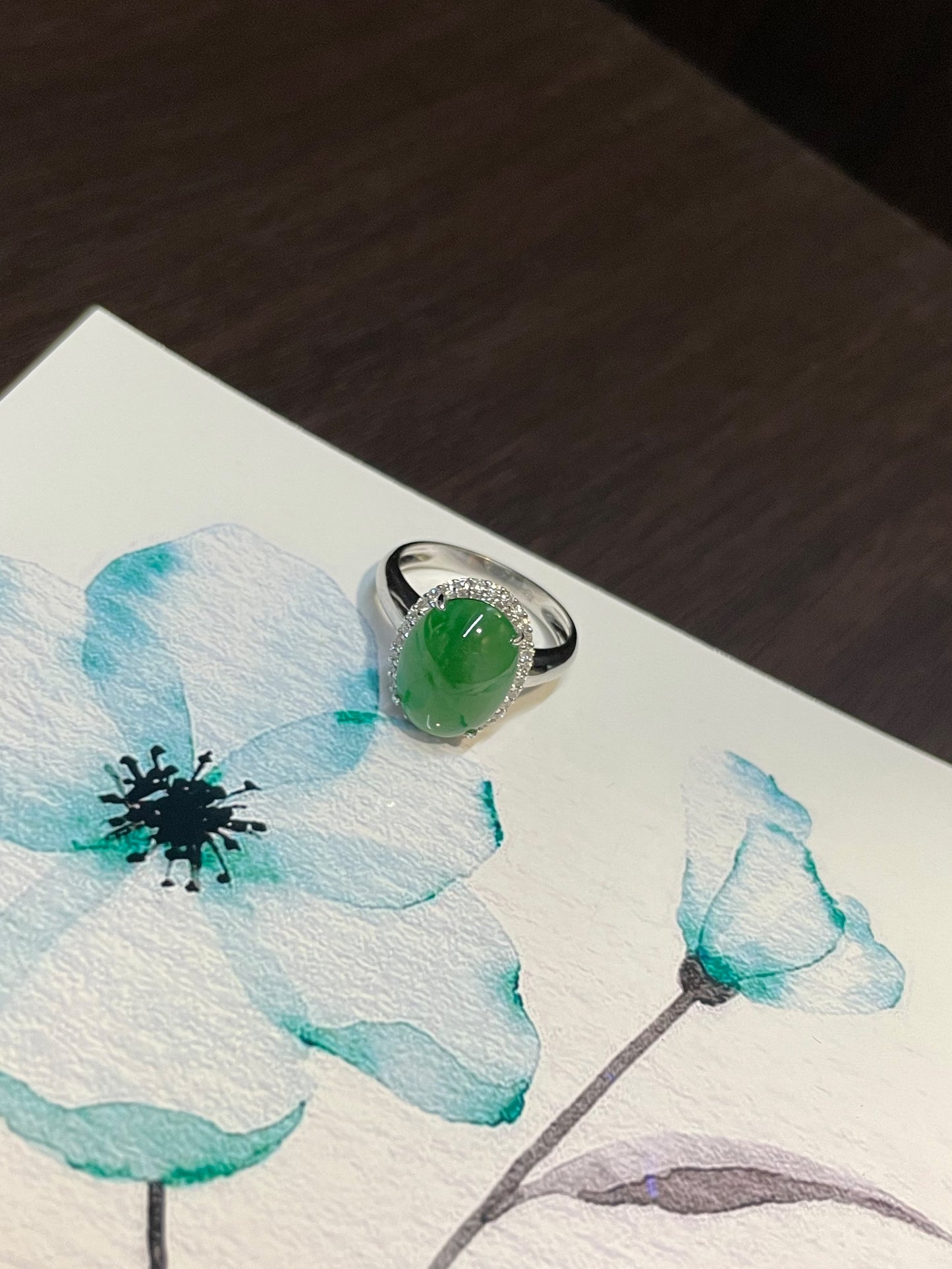 Green Jadeite Ring (NJR009)