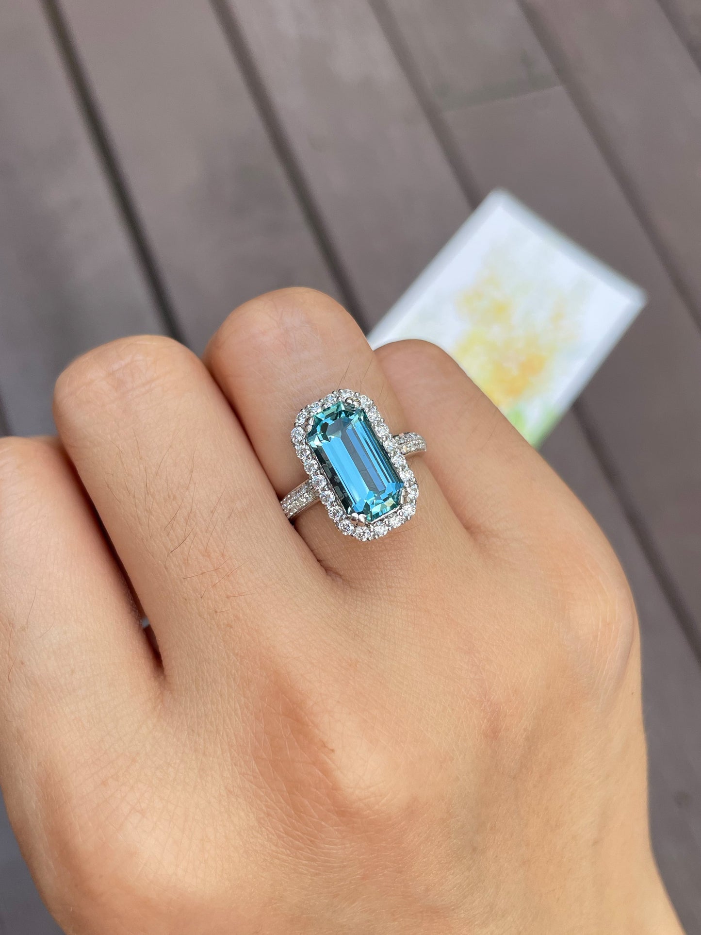 Aquamarine Ring - 3.7CT (NJR026)