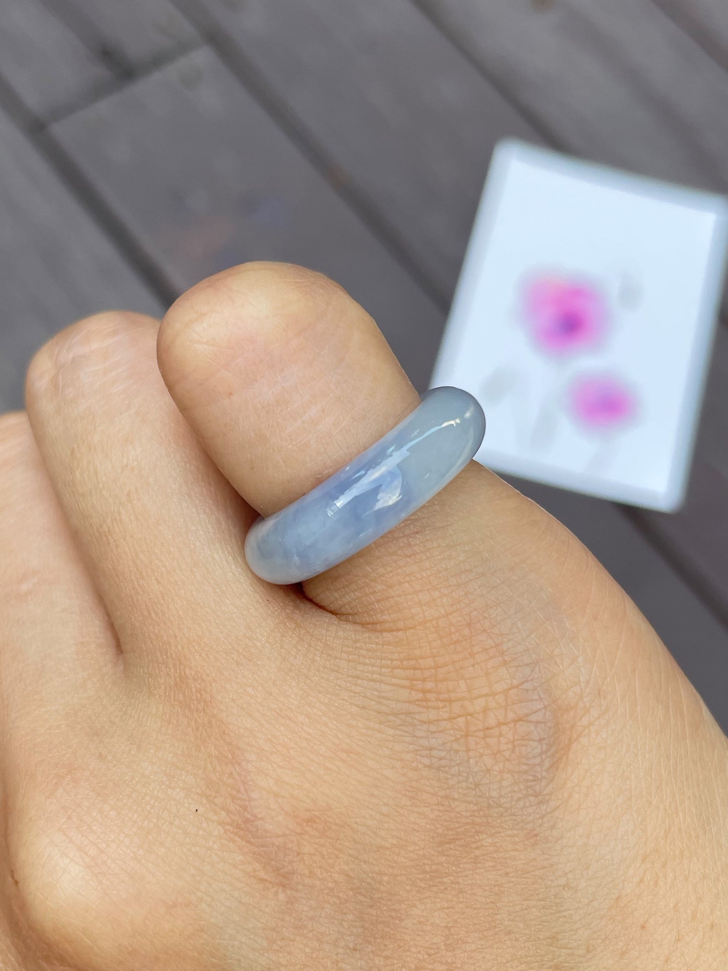 Lavender Jade Abacus Ring | HK 11 (NJR029)