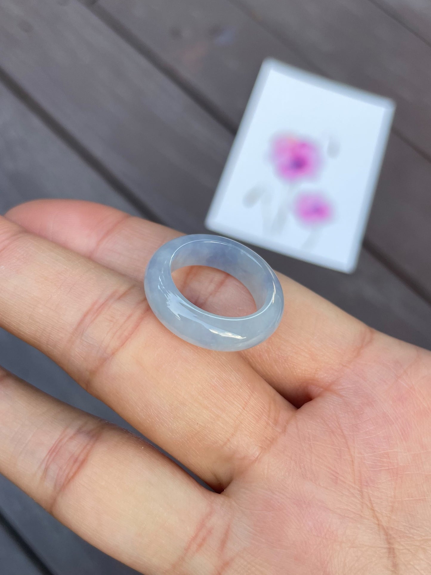 Lavender Jade Abacus Ring | HK 11 (NJR029)