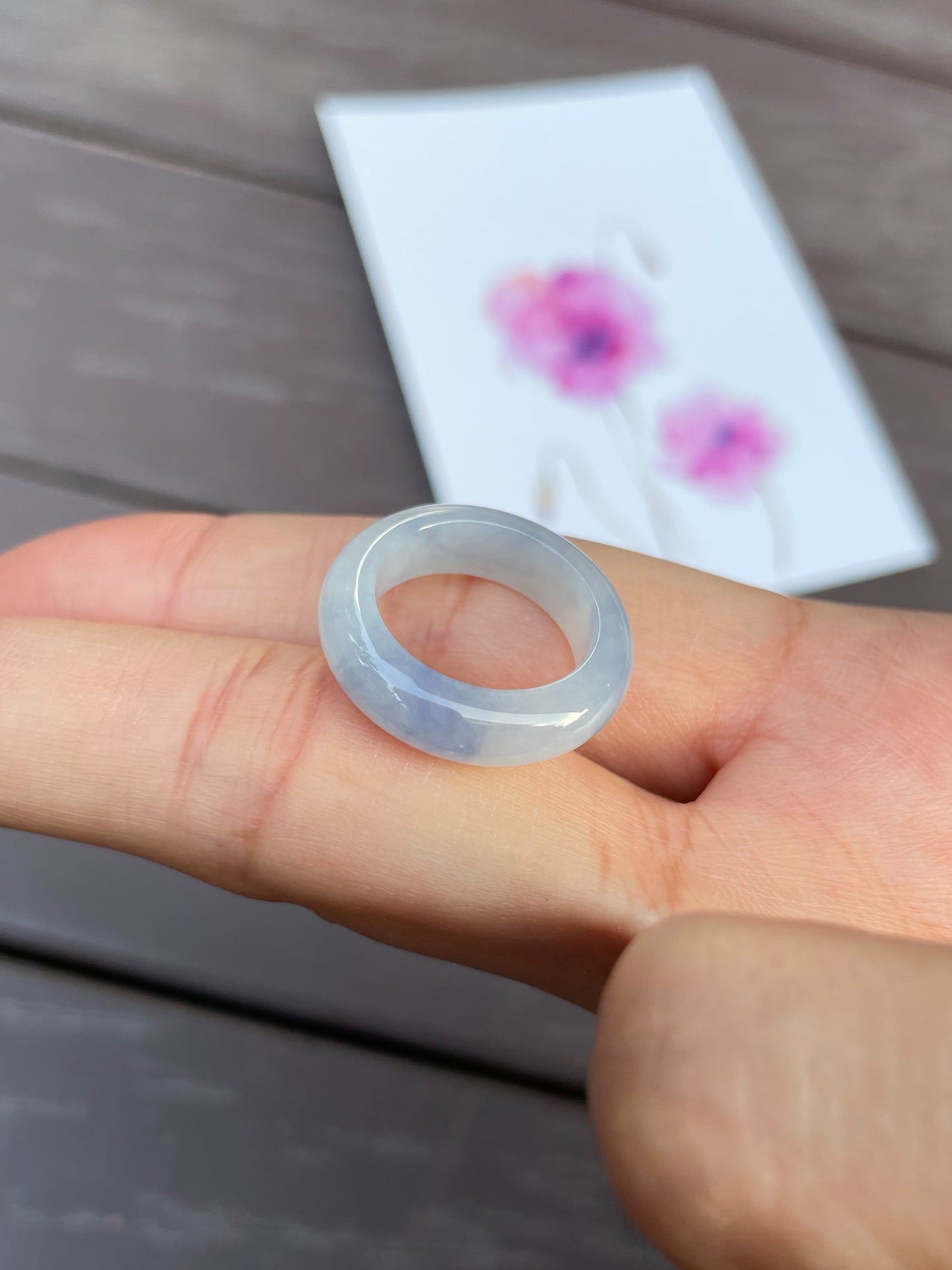 Lavender Jade Abacus Ring | HK 11 (NJR029)