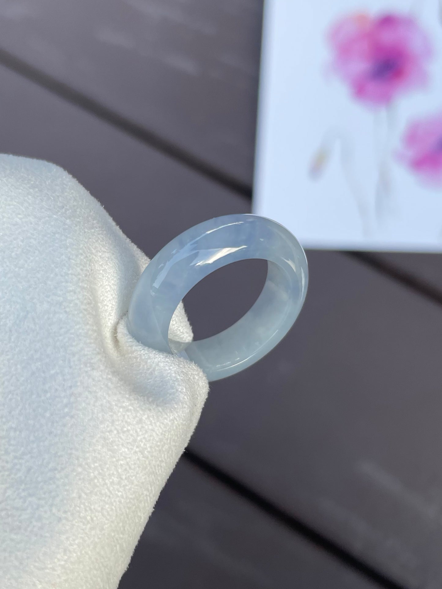 Lavender Jade Abacus Ring | HK 11 (NJR029)