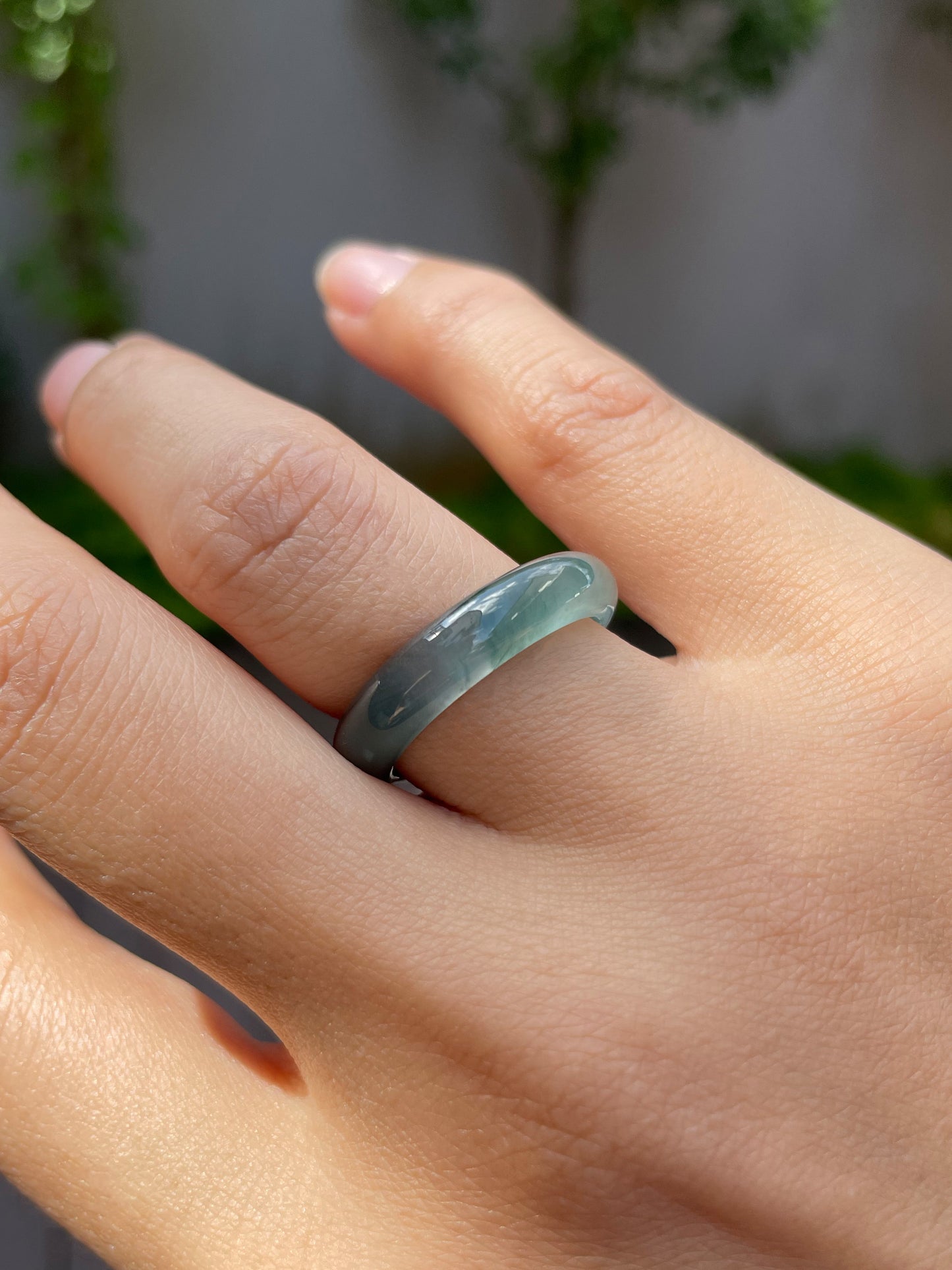 Blue Jade Abacus Ring | HK 19 (NJR064)