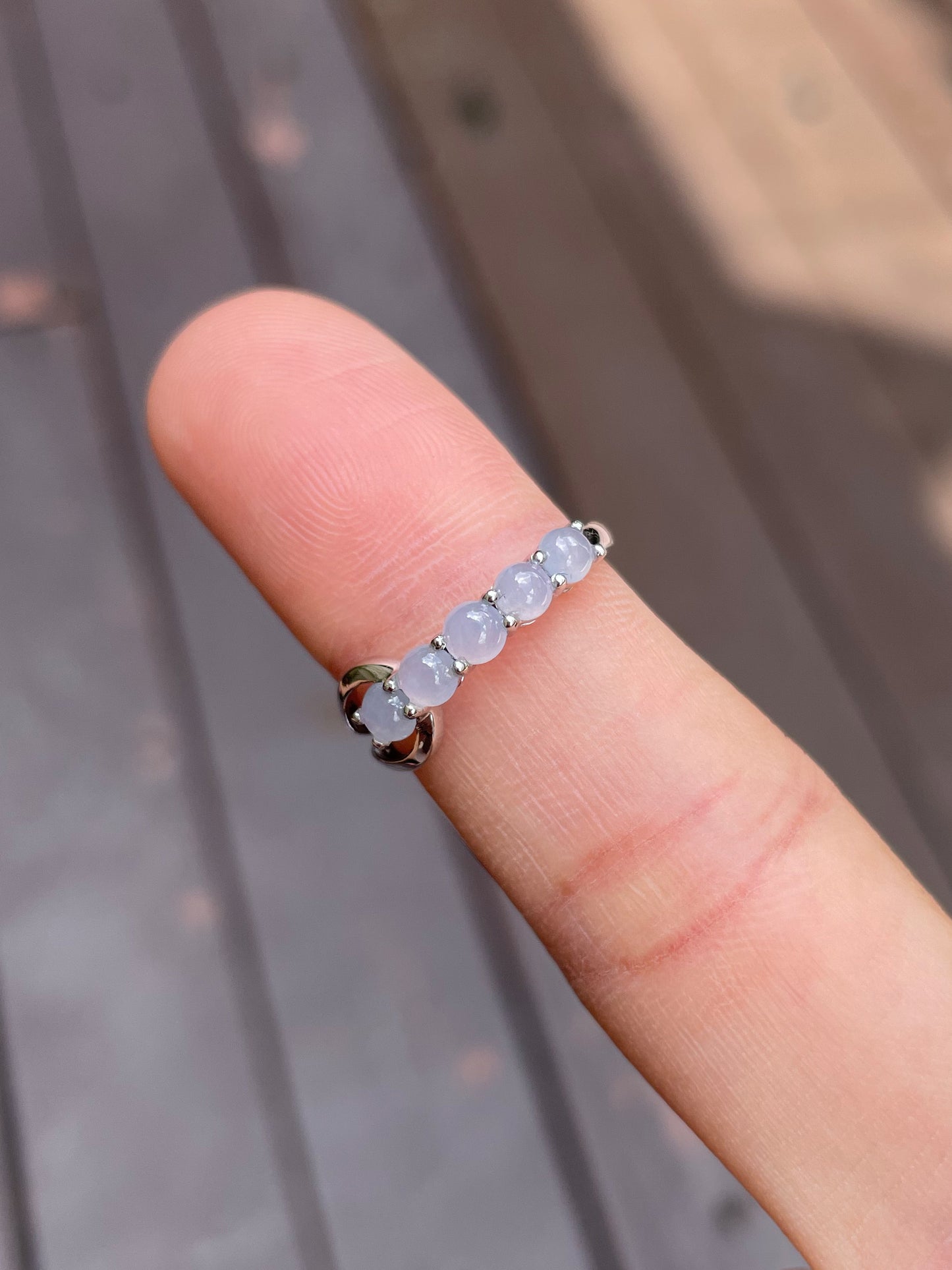 Light Lavender Jadeite Ring - Cabochons (NJR068)
