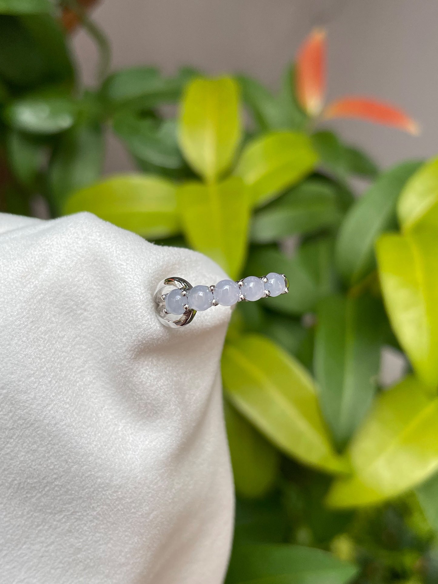 Light Lavender Jadeite Ring - Cabochons (NJR068)