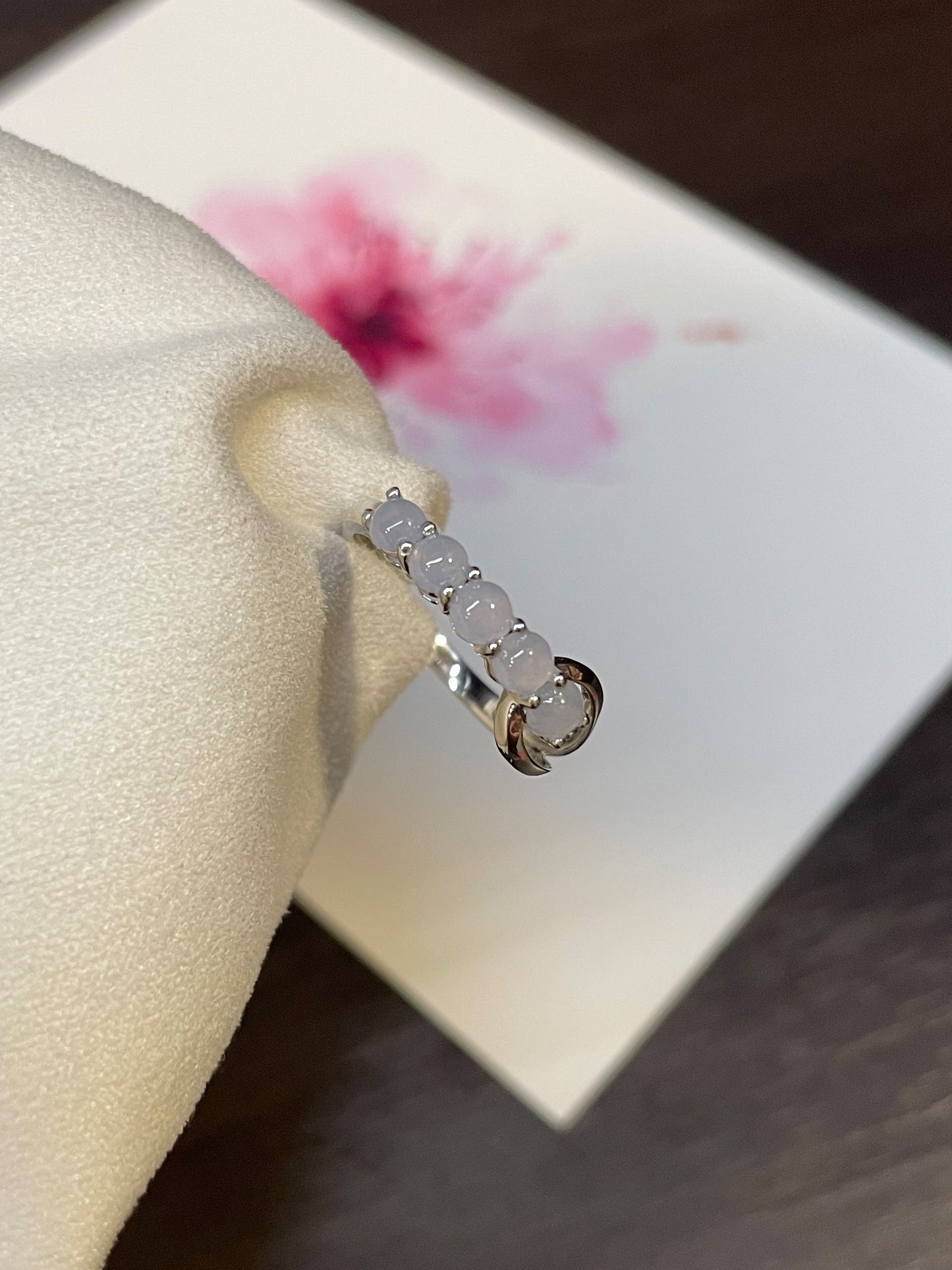 Light Lavender Jadeite Ring - Cabochons (NJR068)